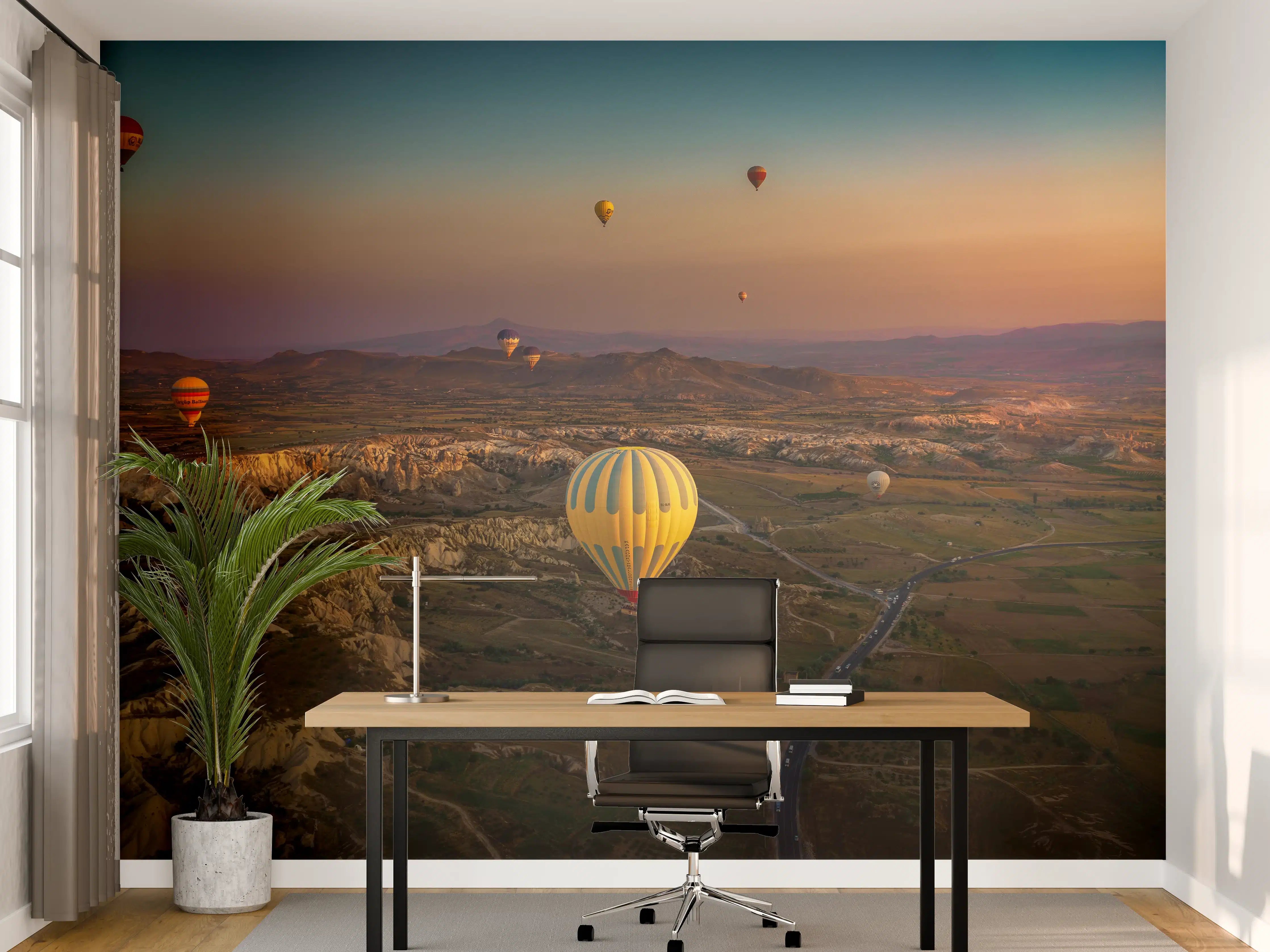 Büro Wandgestaltung - Vogelperspektive in Kappadokien - Türkei 