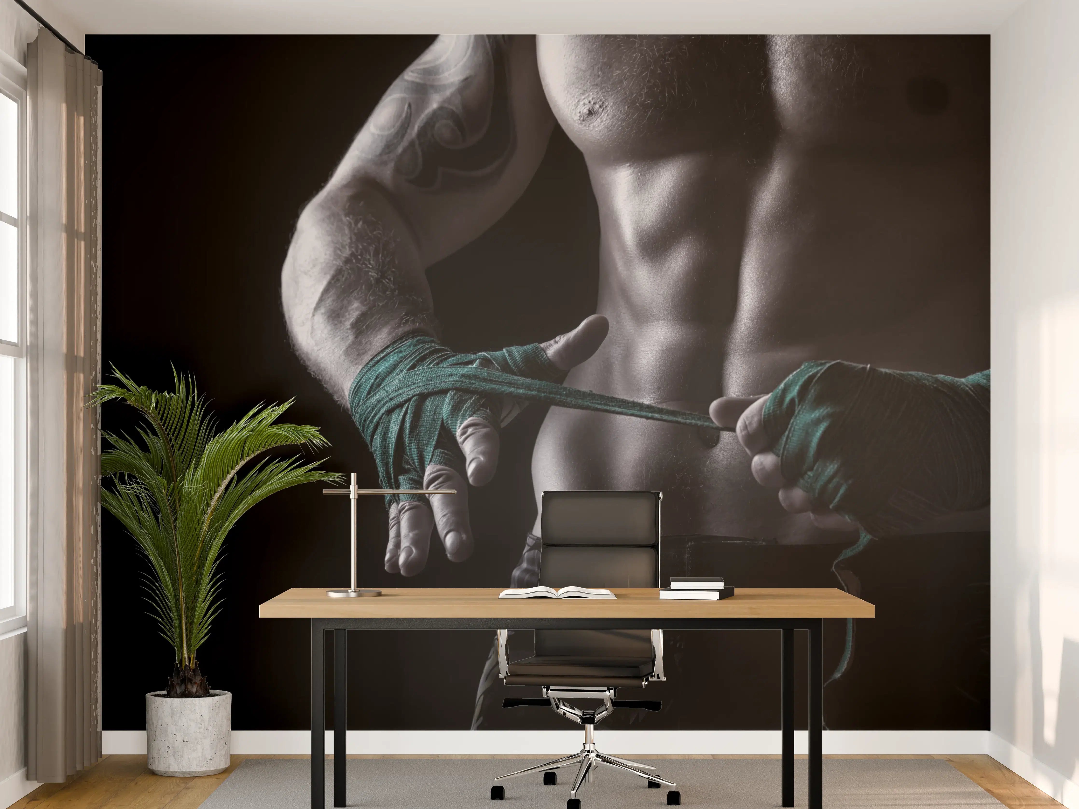 Büro Wandgestaltung - Vorbereitung auf den Kampf