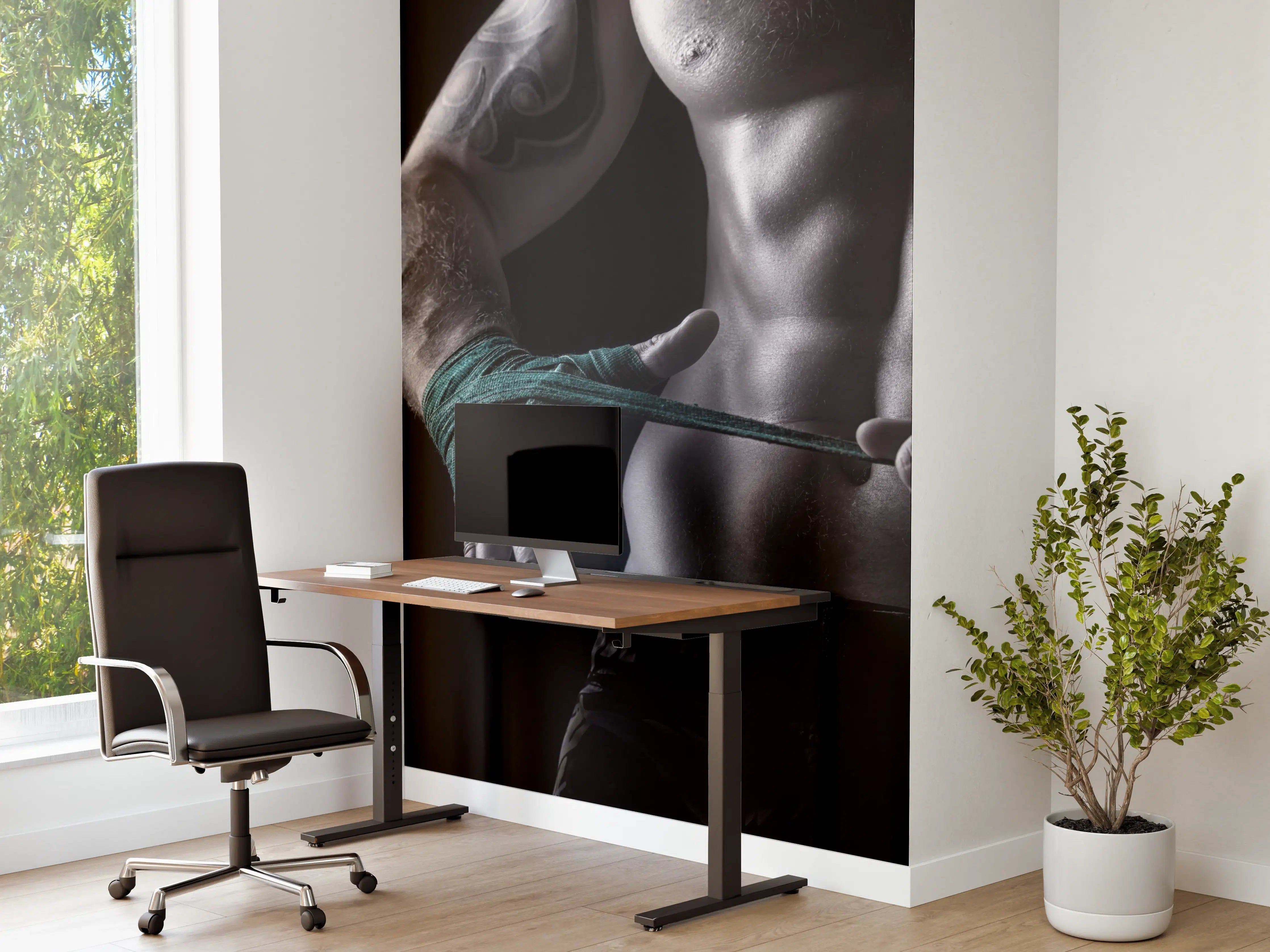 Büro Wandgestaltung - Vorbereitung auf den Kampf