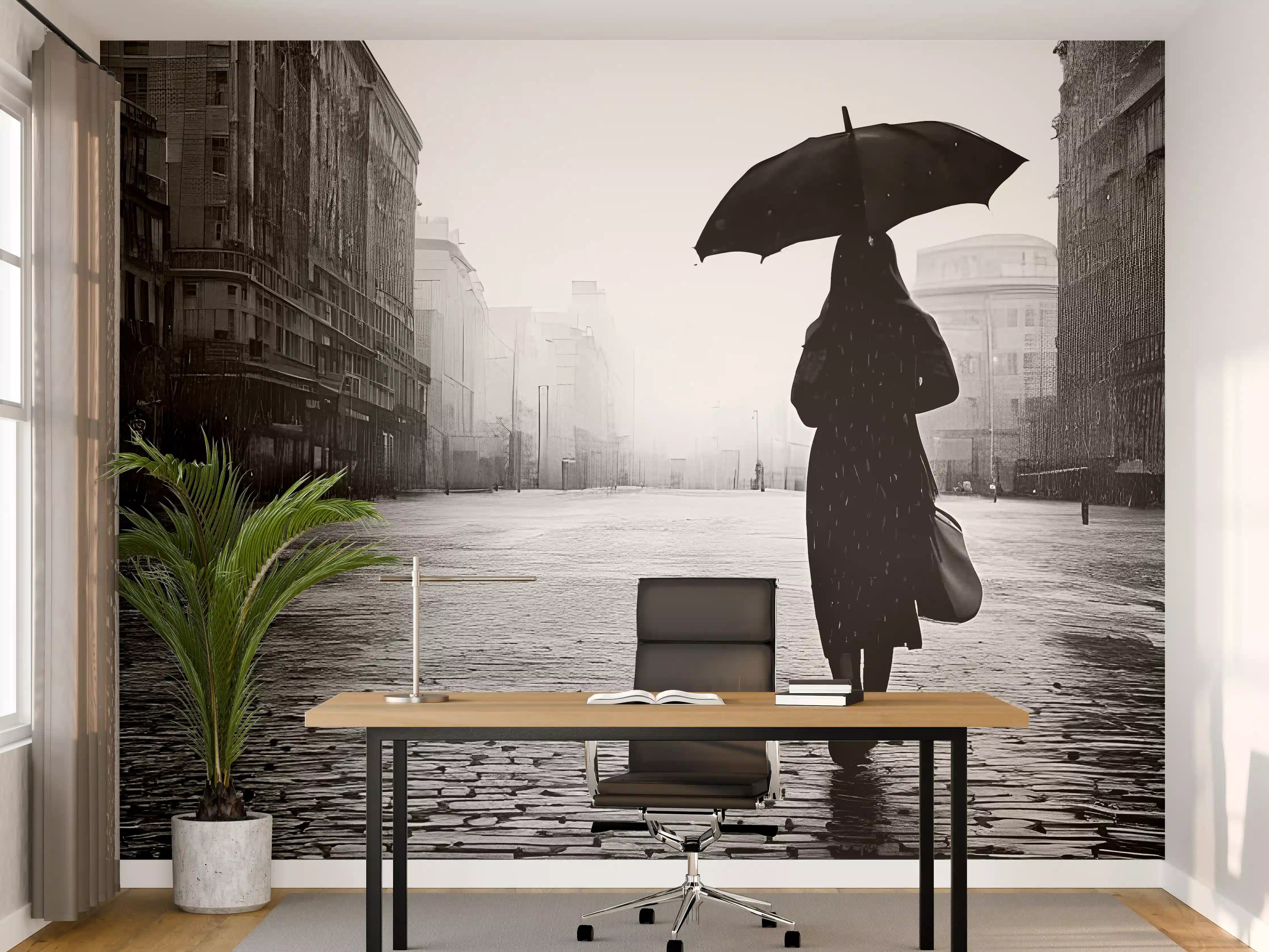 Büro Wandgestaltung - Walking Alone