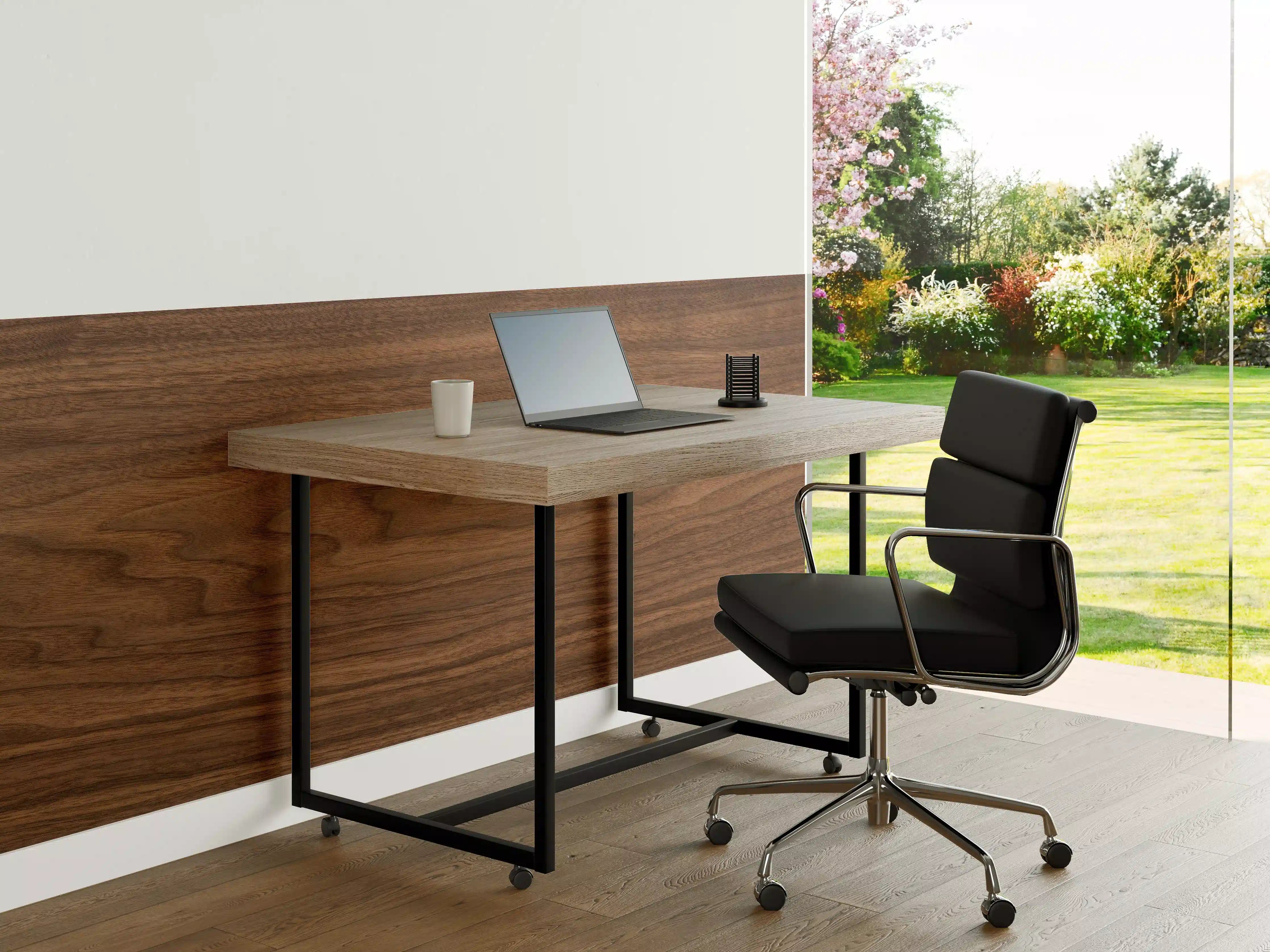 Büro Wandgestaltung - Walnussholz Matt
