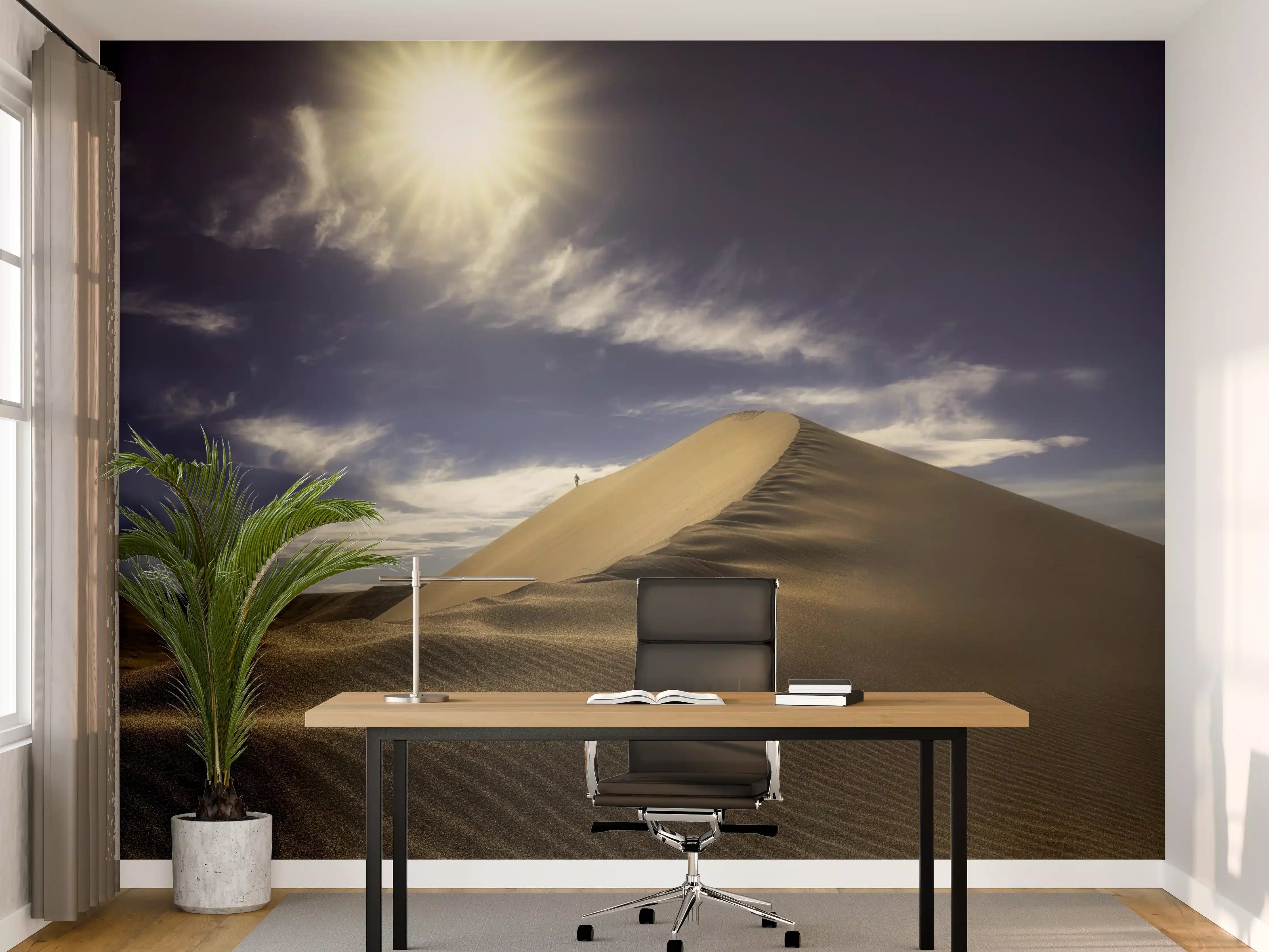 Büro Wandgestaltung - Wanderer in der Wüste