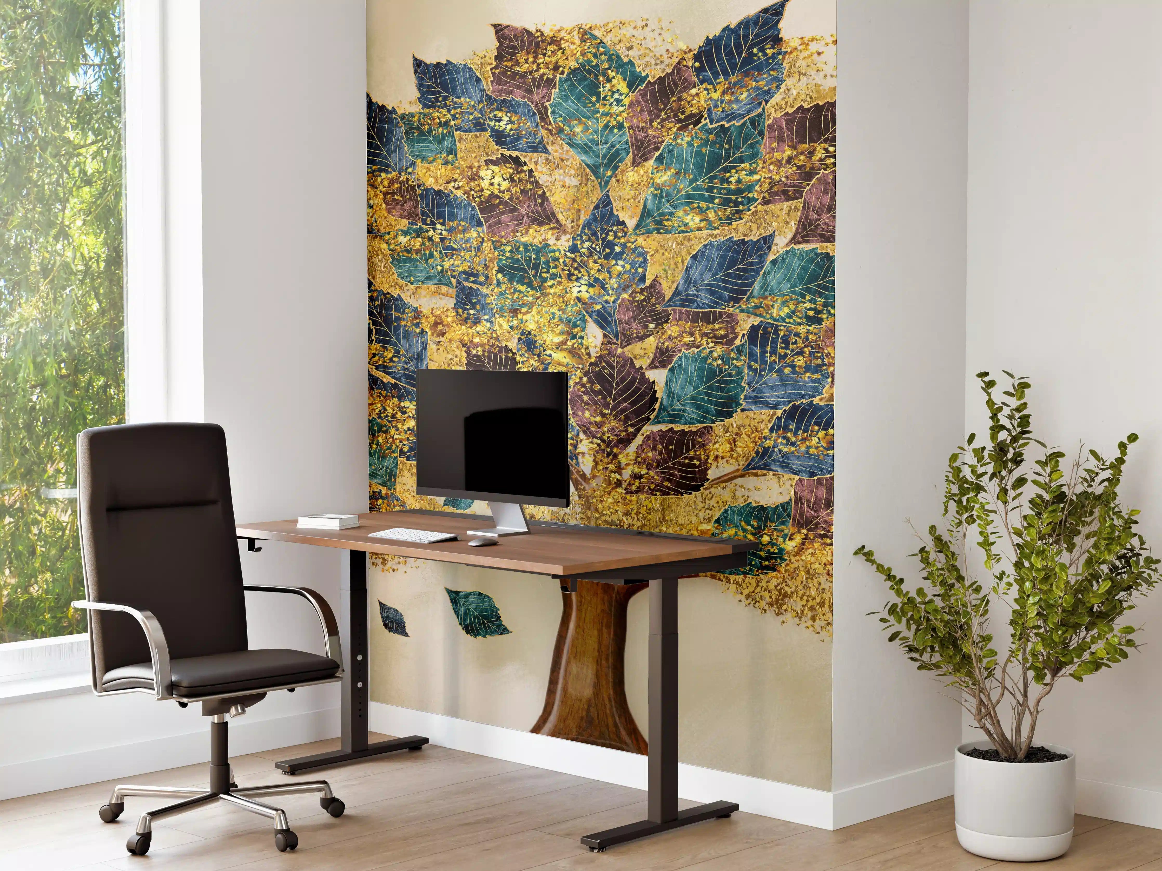 Büro Wandgestaltung - Wandmalerei - Bunter Baum