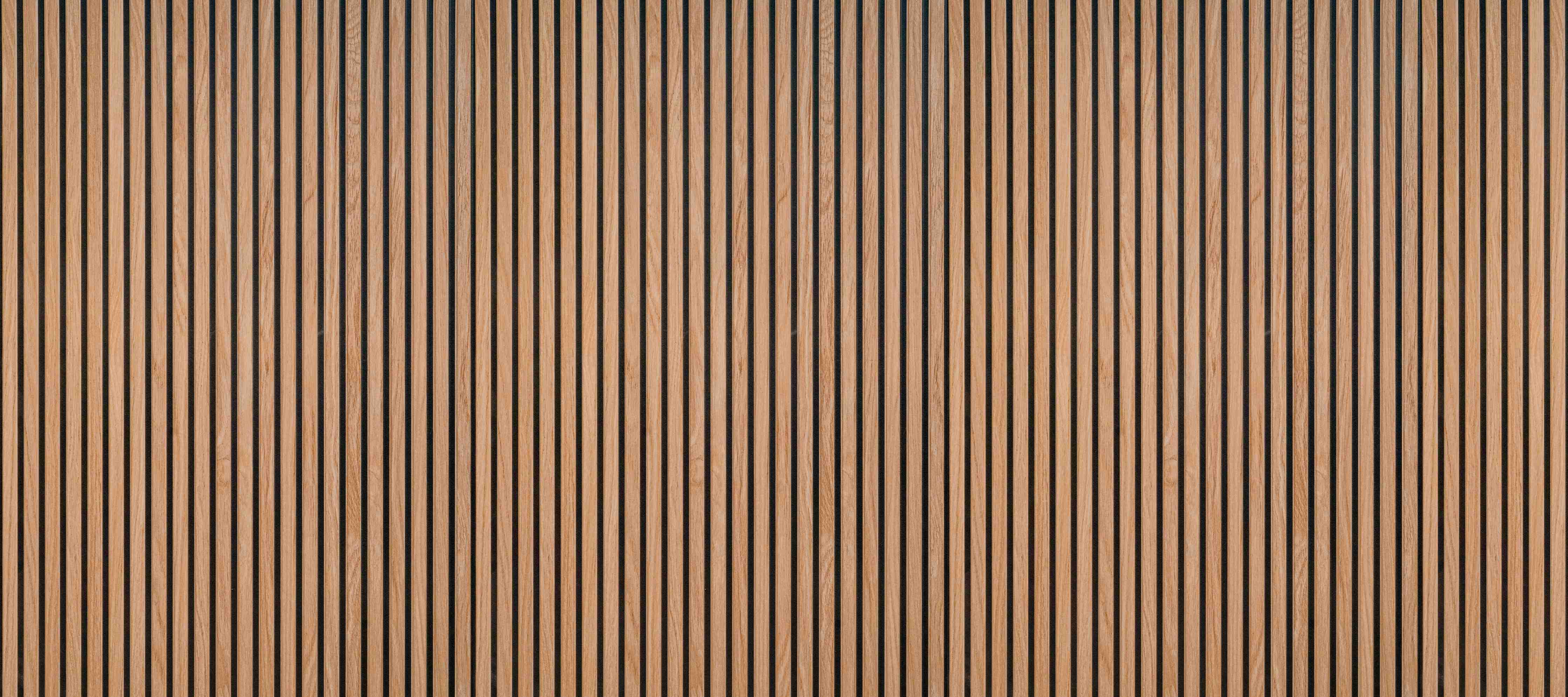 Büro Wandgestaltung-Warme Holzlamellen