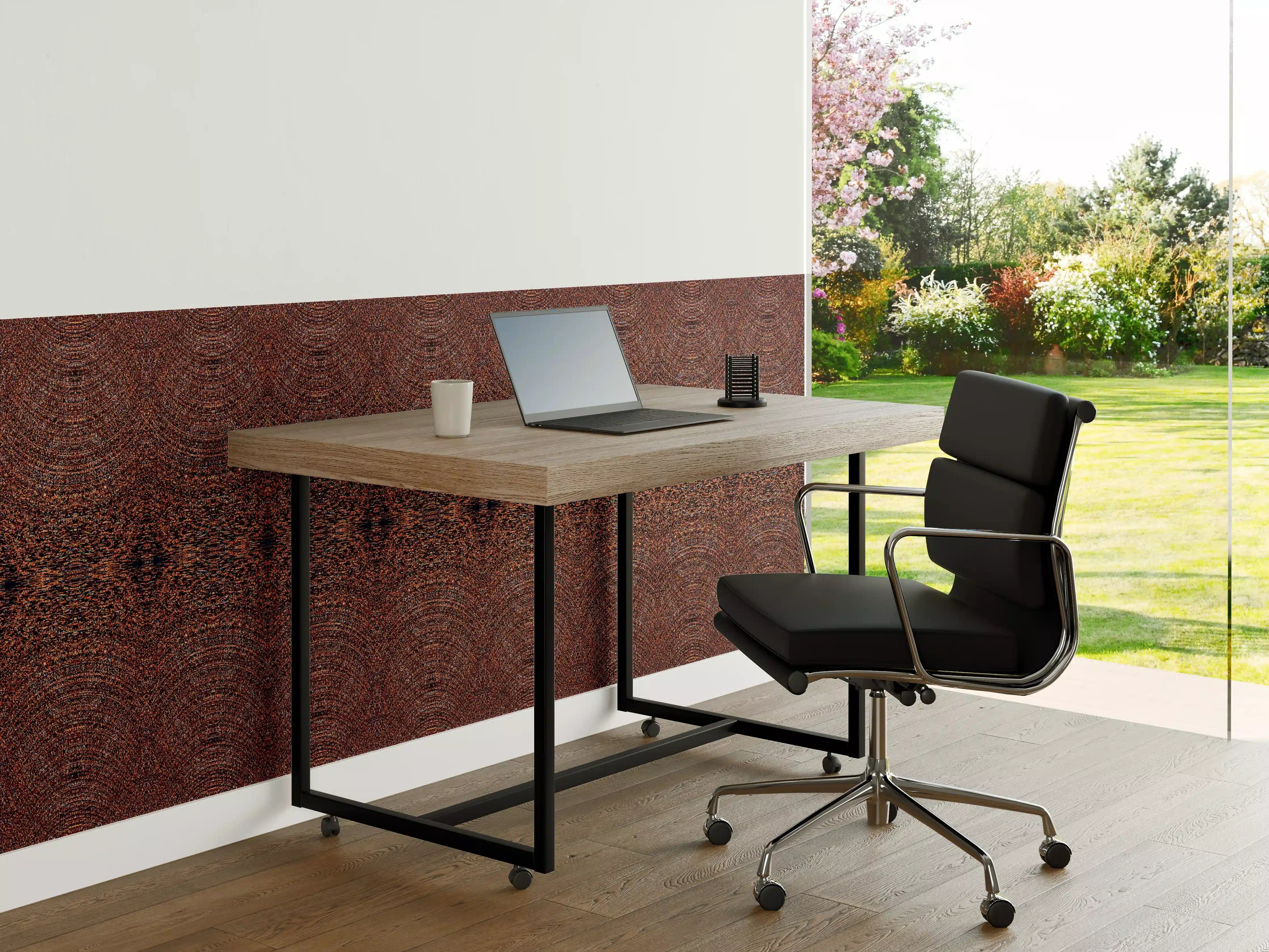Büro Wandgestaltung - Warmer, detailreicher Brenn纹te
