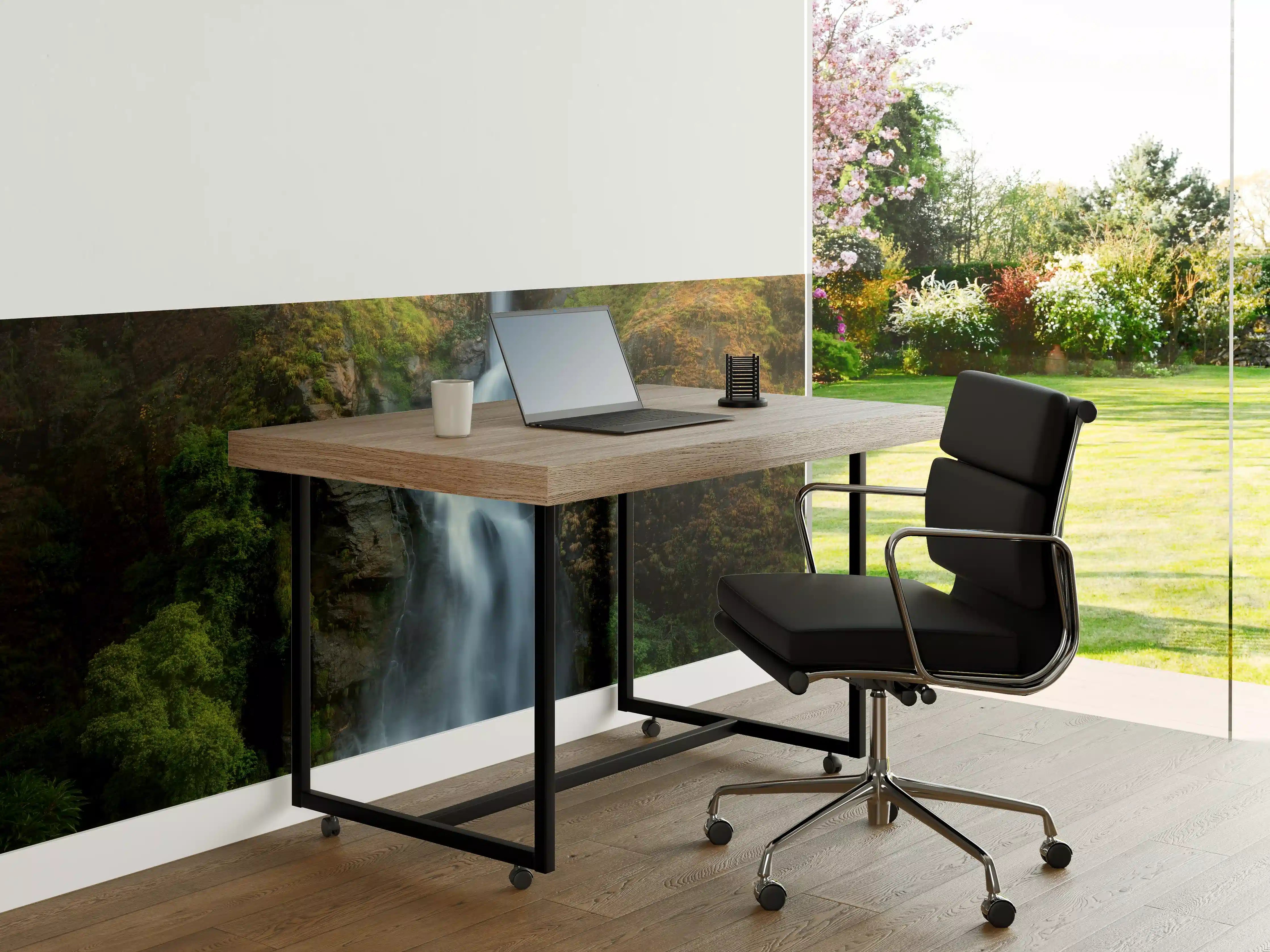 Büro Wandgestaltung - Wasserfall im Wald von Nepal