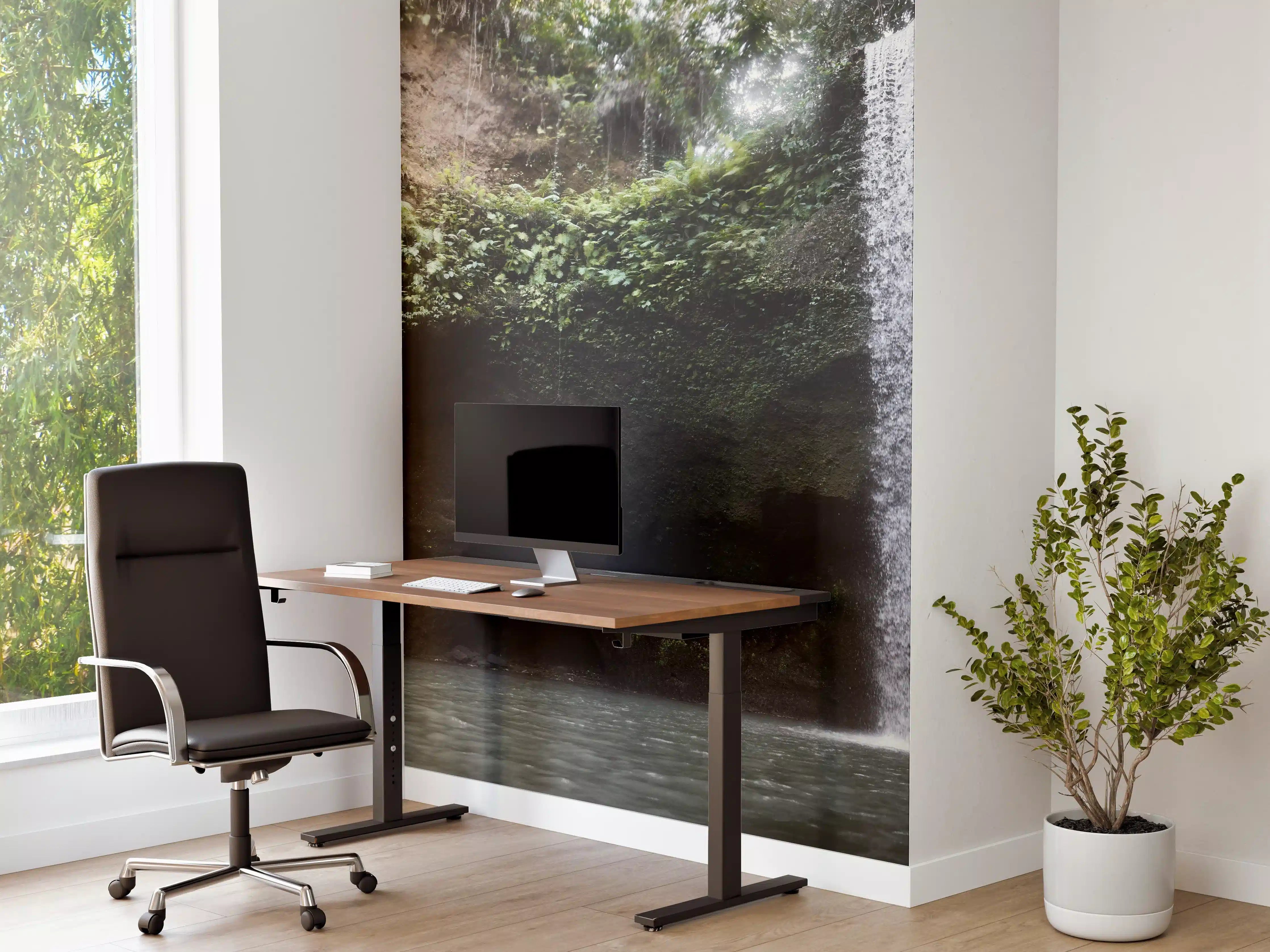 Büro Wandgestaltung - Wasserfall in Bali im Herbst