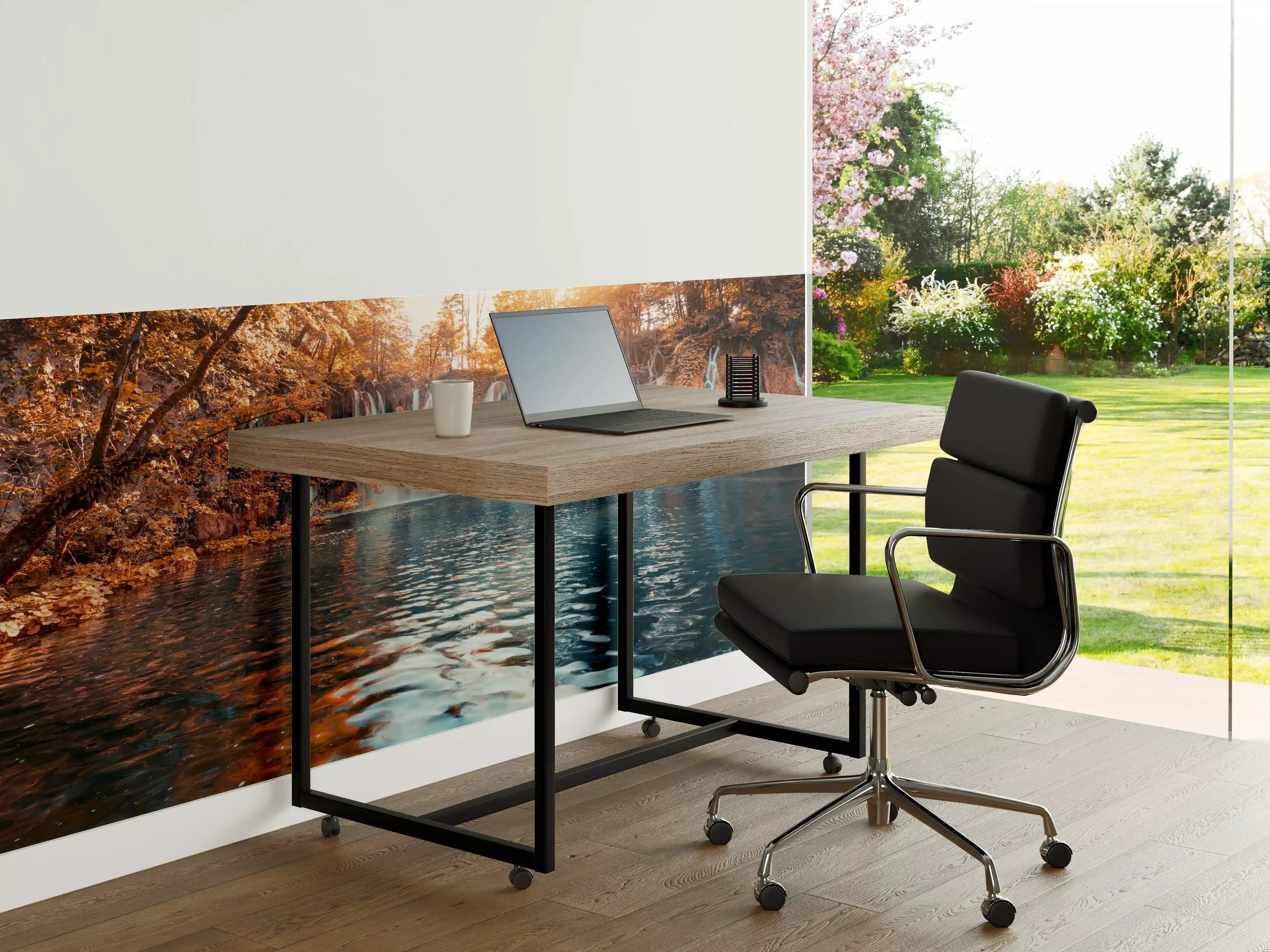 Büro Wandgestaltung - Wasserfall in Plitvice Nation bei Sonnenaufgang