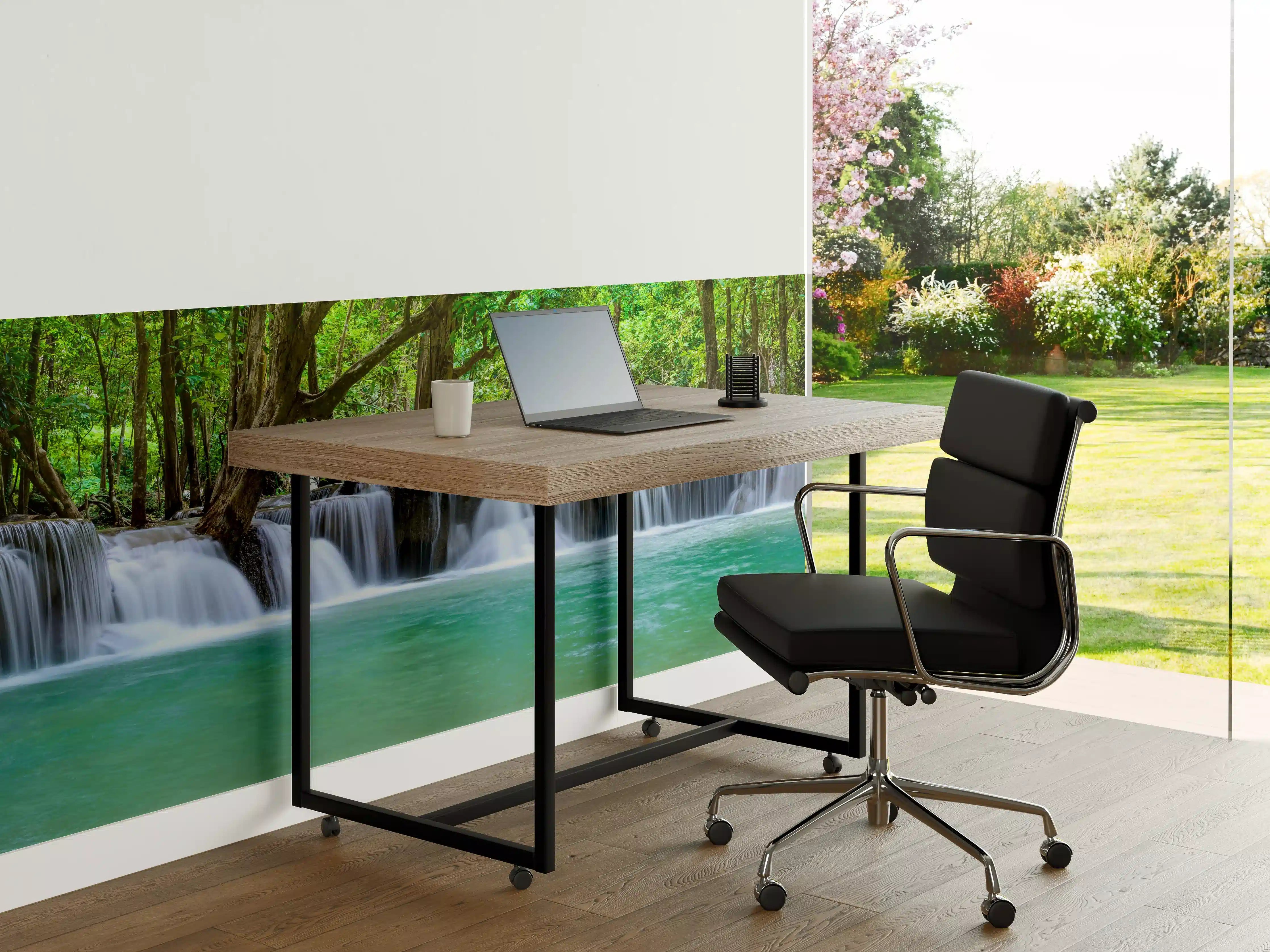 Büro Wandgestaltung - Wasserfall tief im tropischen Wald
