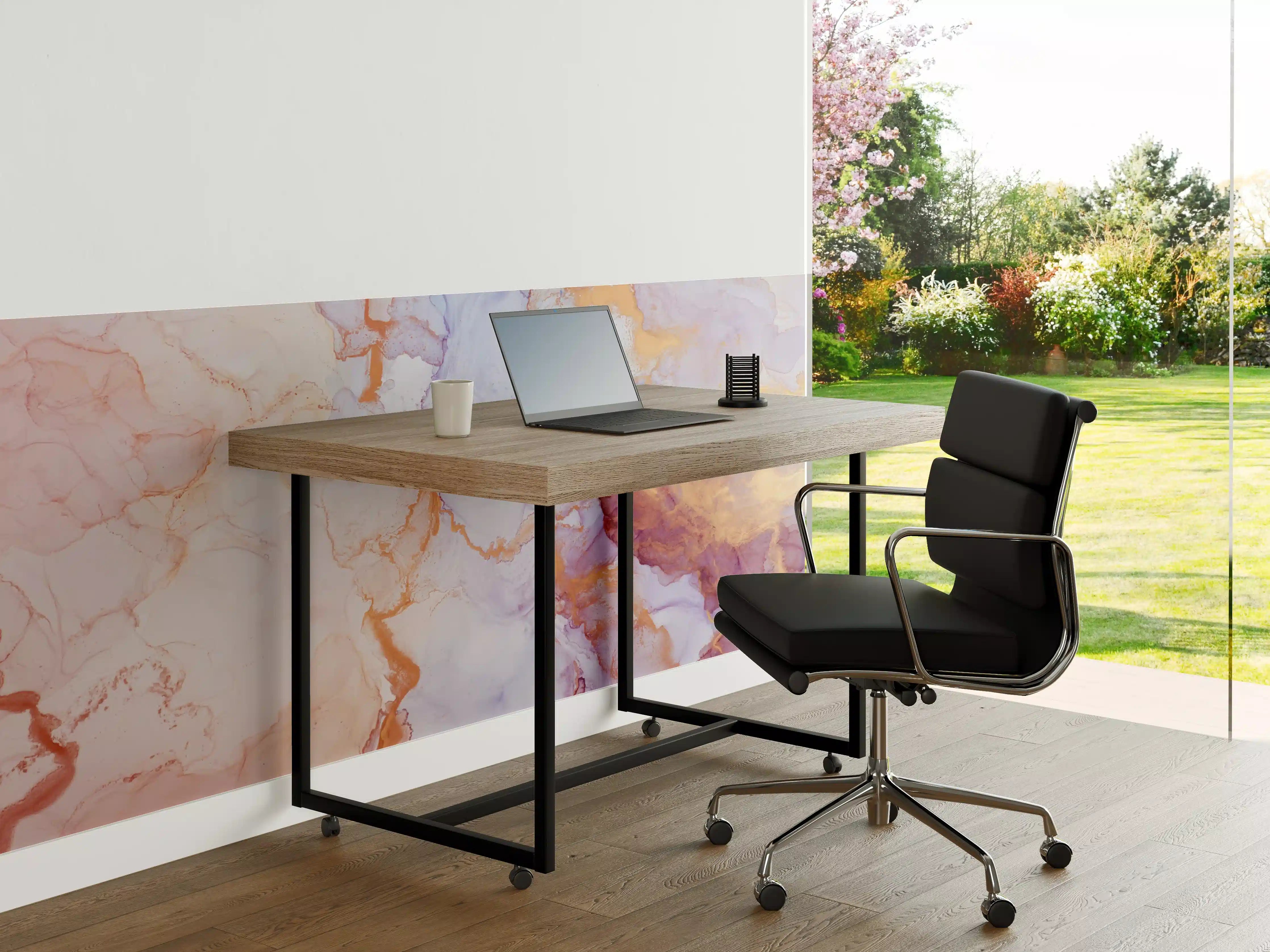 Büro Wandgestaltung - Weiche Wasserfarben in Pastelltönen