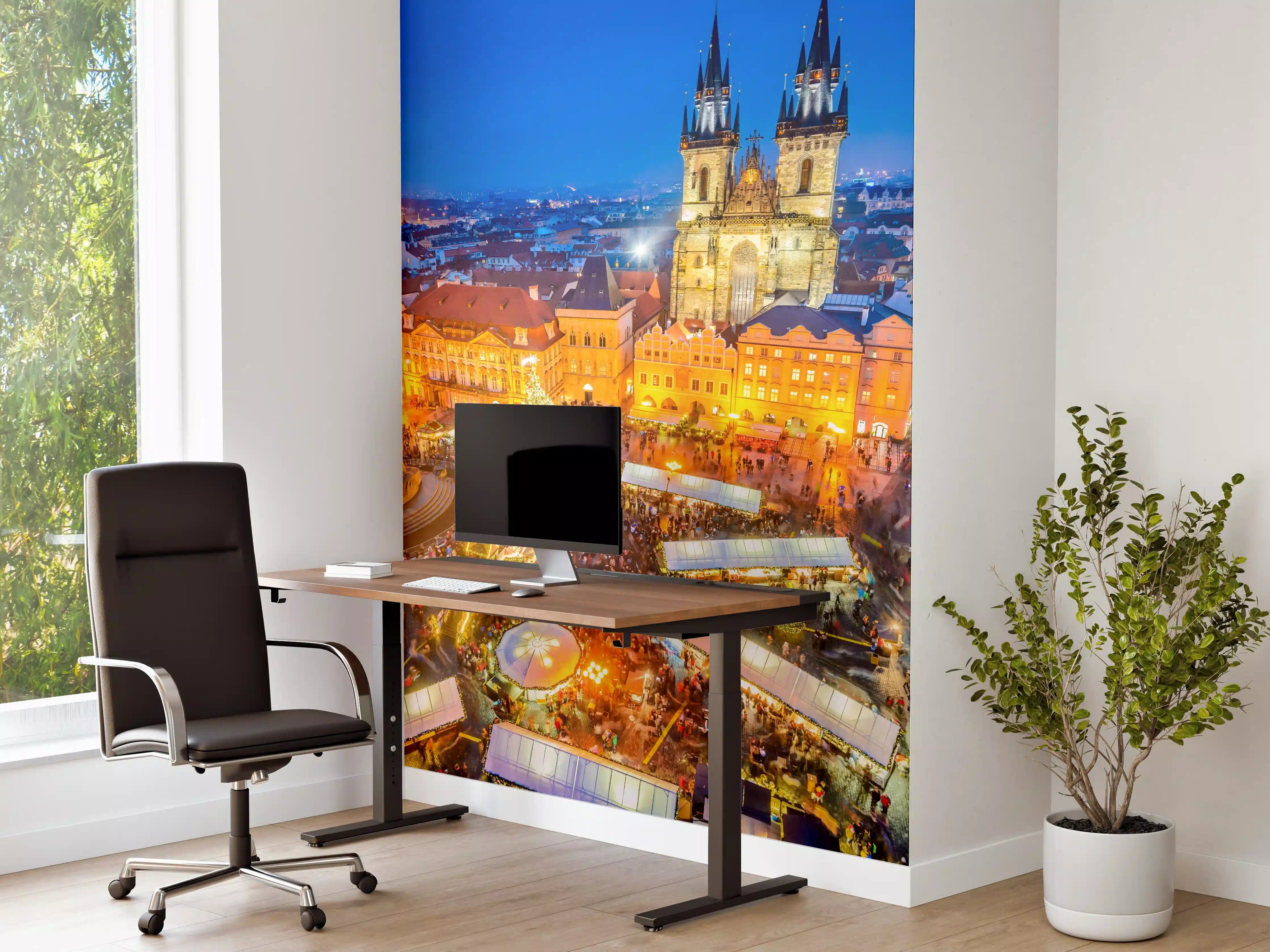 Büro Wandgestaltung - Weihnachtsmarkt in Prager Innenstadt 