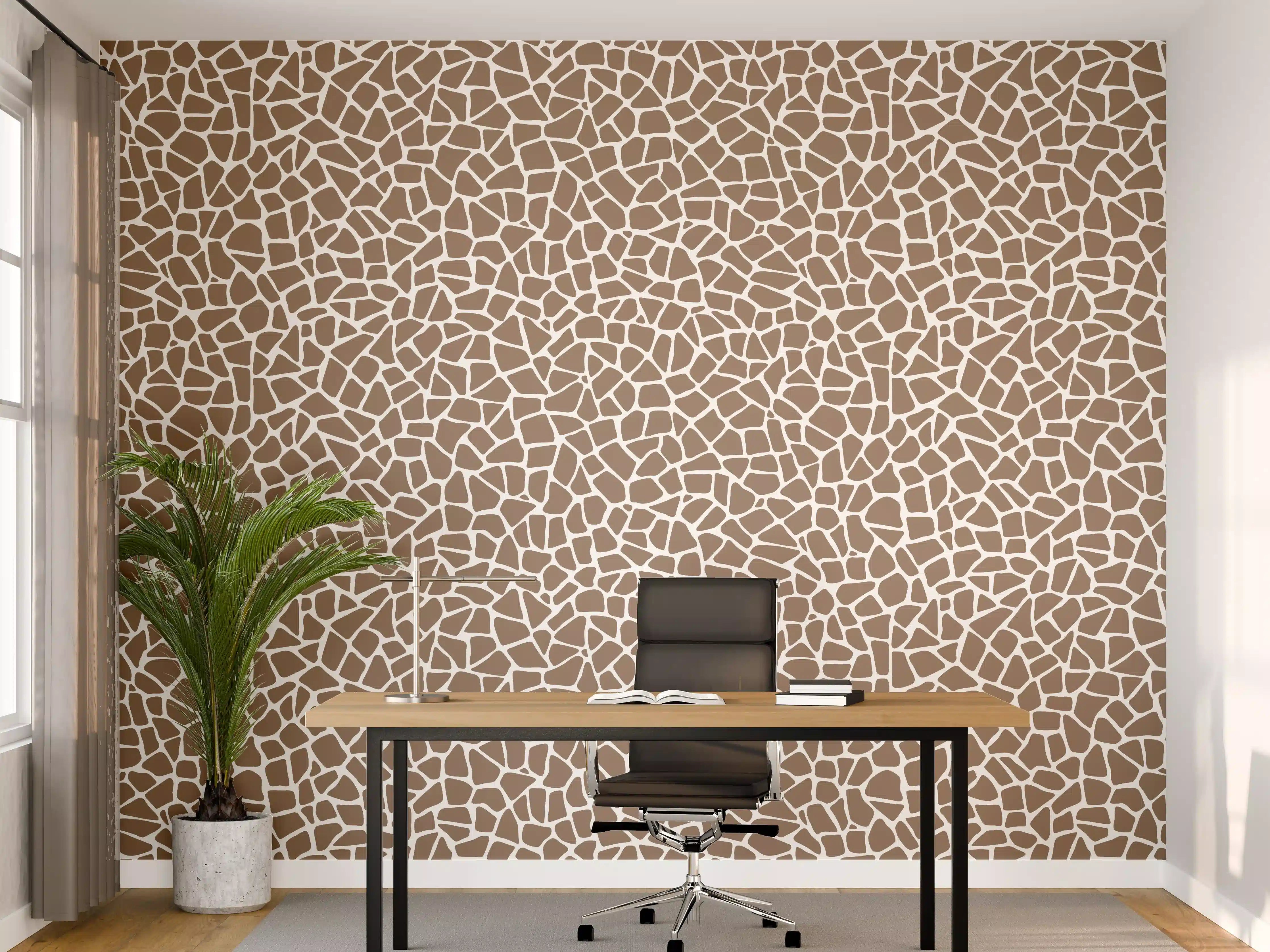 Büro Wandgestaltung - Weiß-Grau-Marmor mit feinen Nuancen und Textur