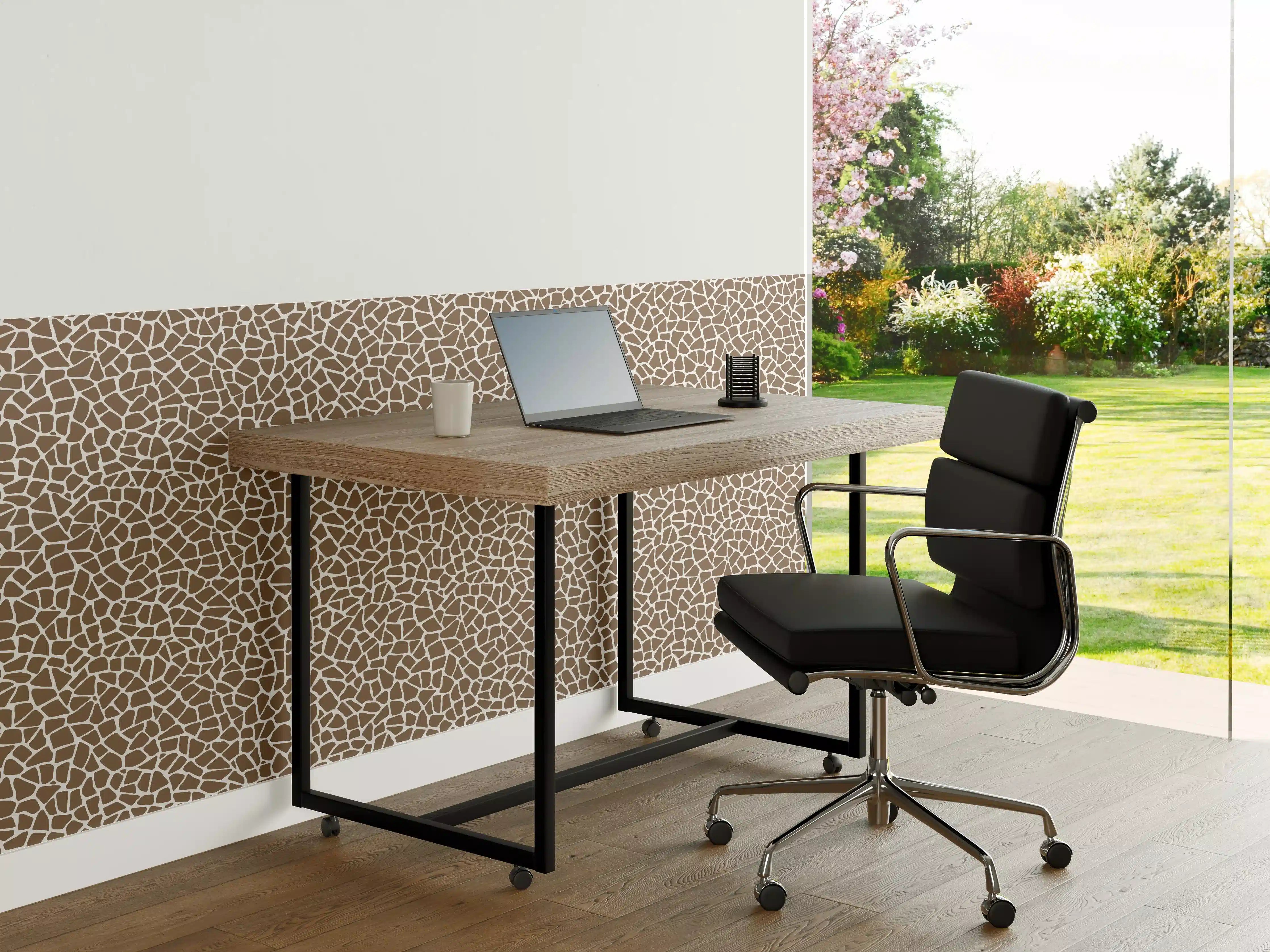 Büro Wandgestaltung - Weiß-Grau-Marmor mit feinen Nuancen und Textur