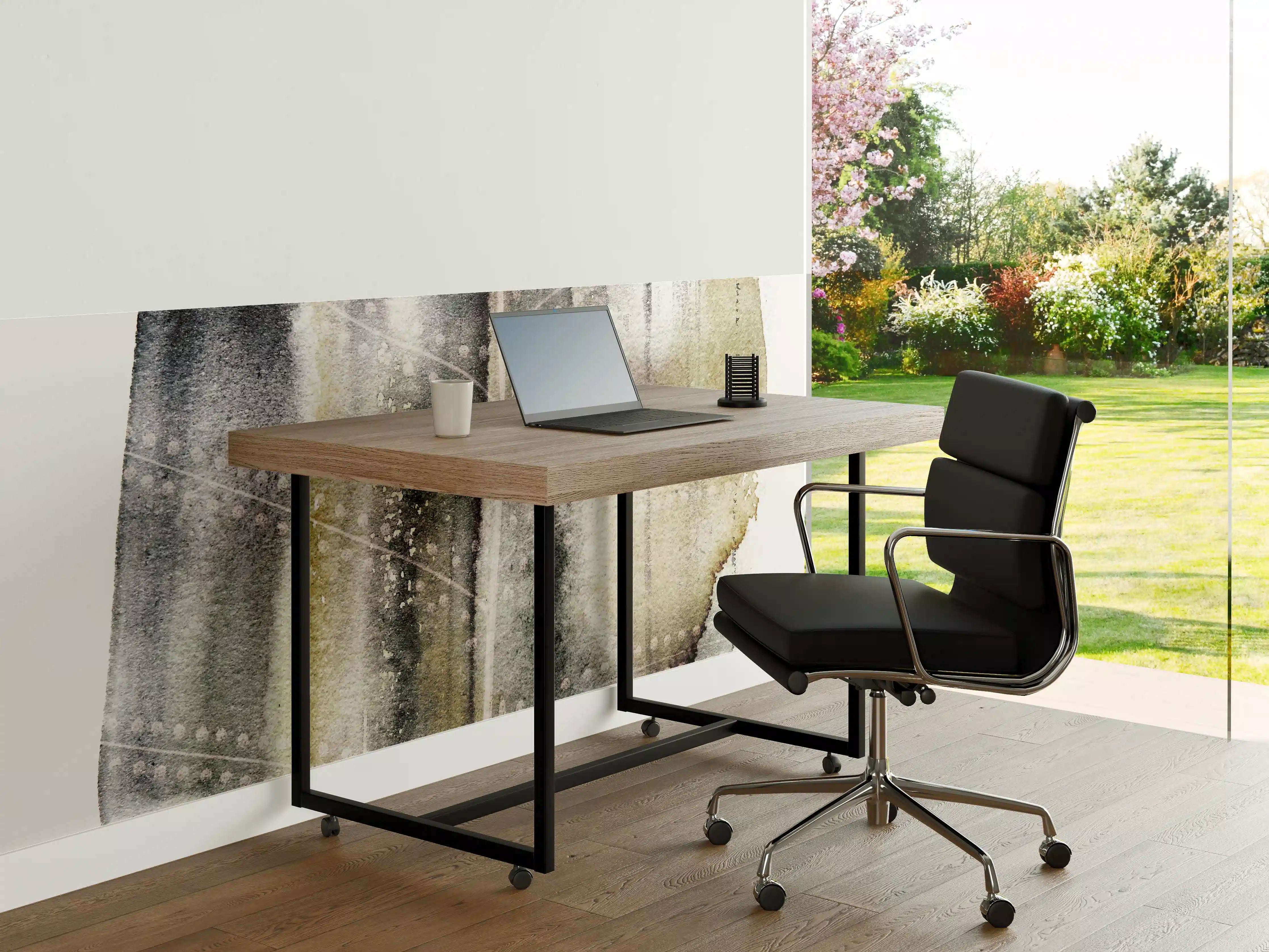 Büro Wandgestaltung - Weiß-Graue Abstrakte Textur