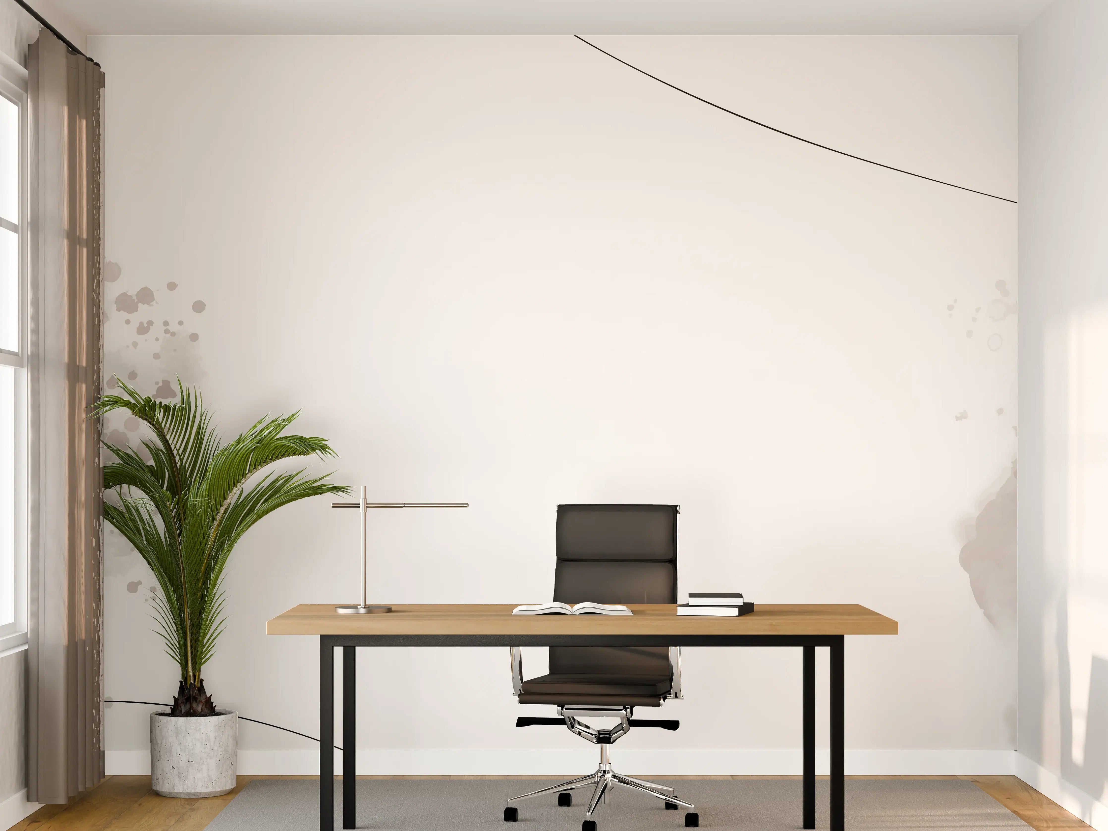 Büro Wandgestaltung - Weiß-Graue Eleganz Textur