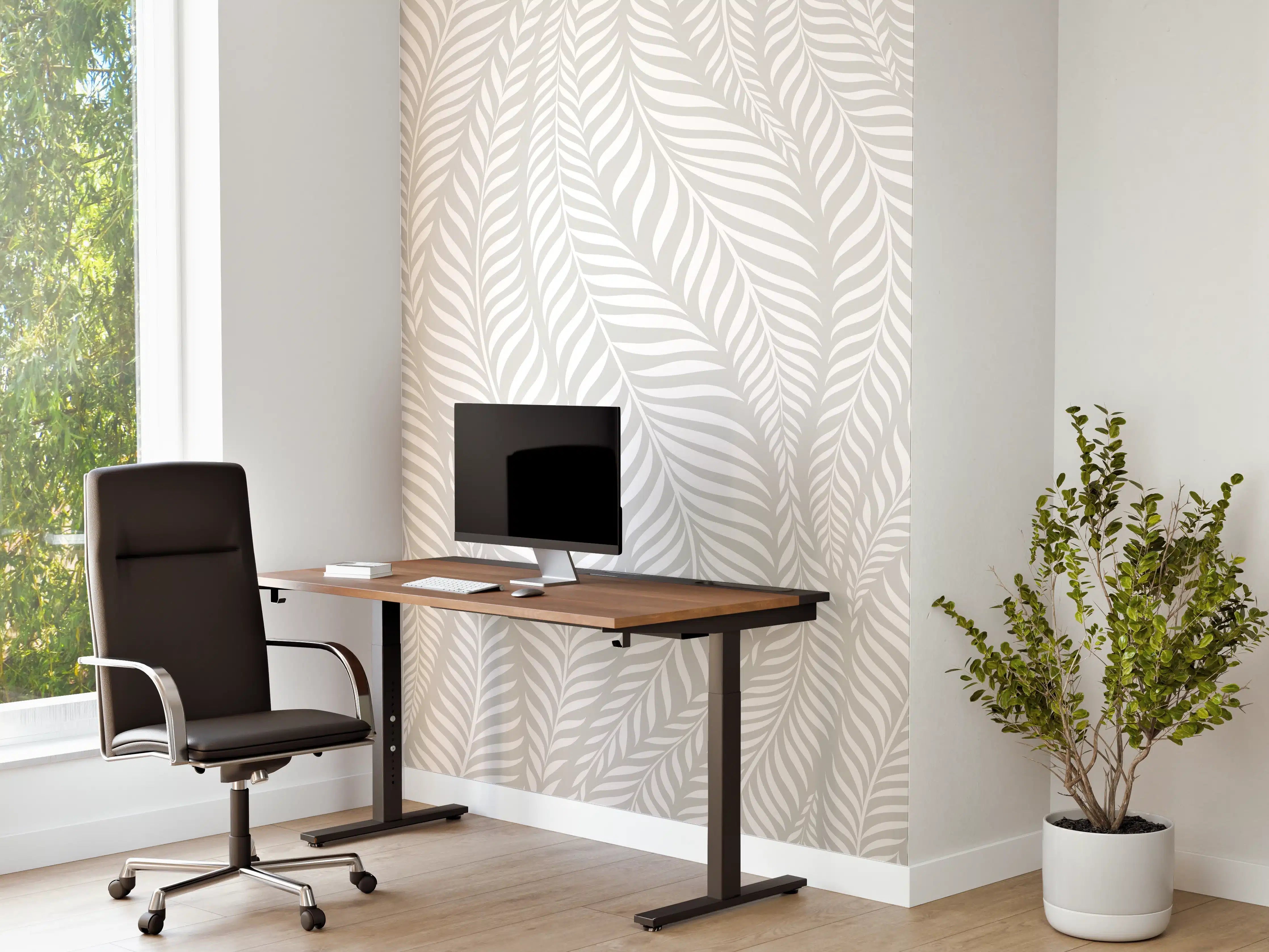 Büro Wandgestaltung - Weiß-Graue Textur