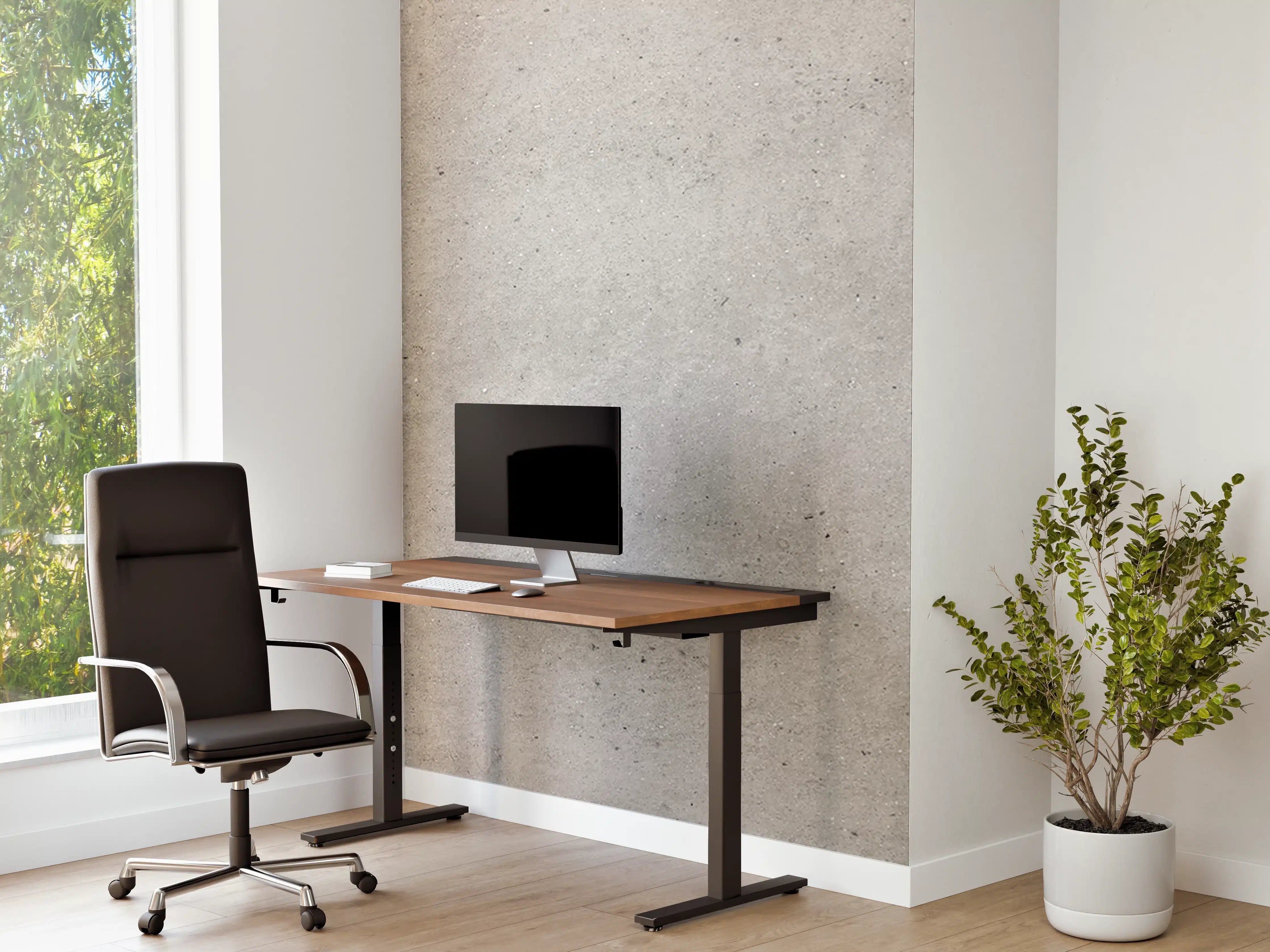 Büro Wandgestaltung - Weiß graue Betonwand 2