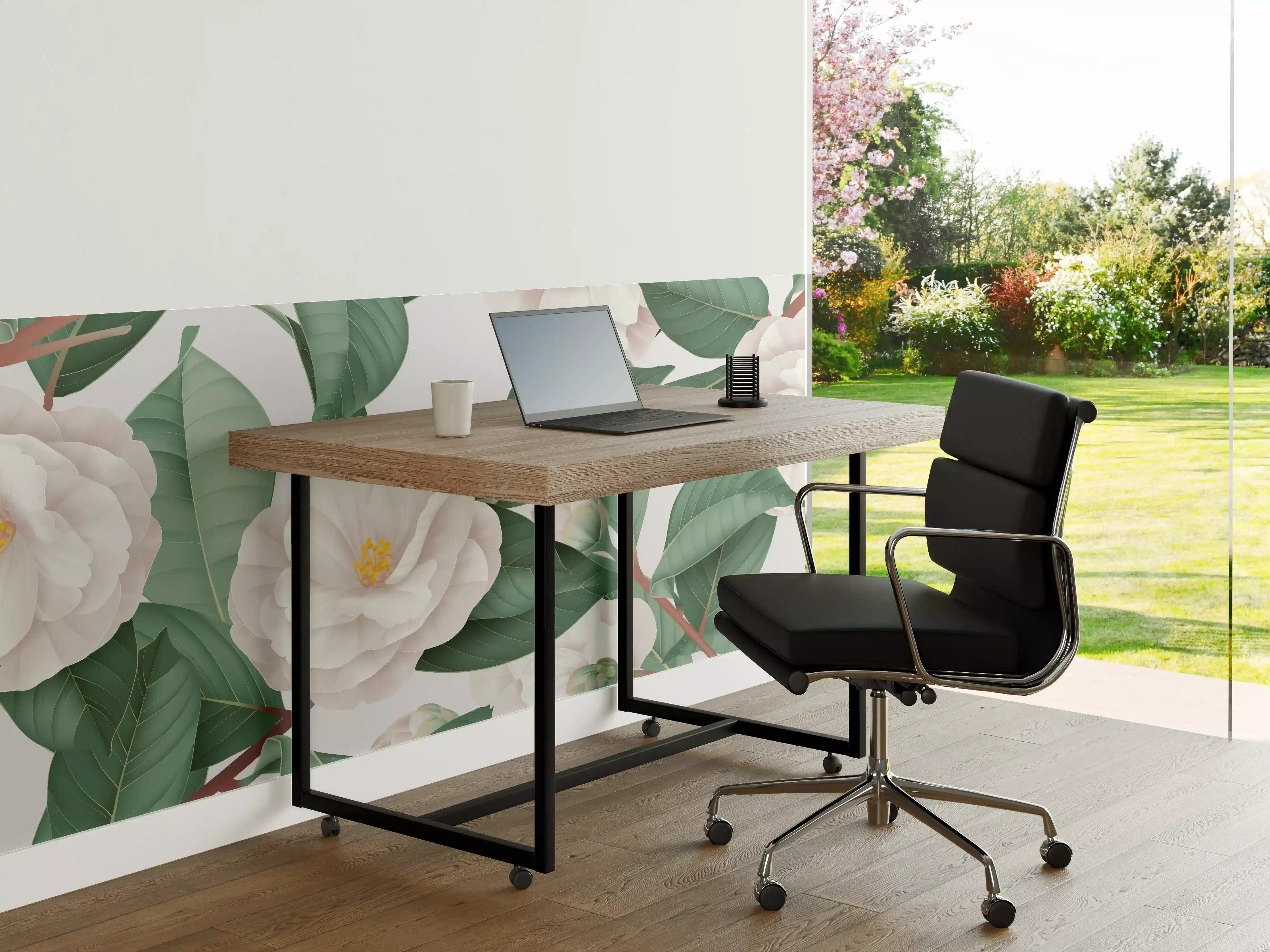 Büro Wandgestaltung - Weiße Blüten