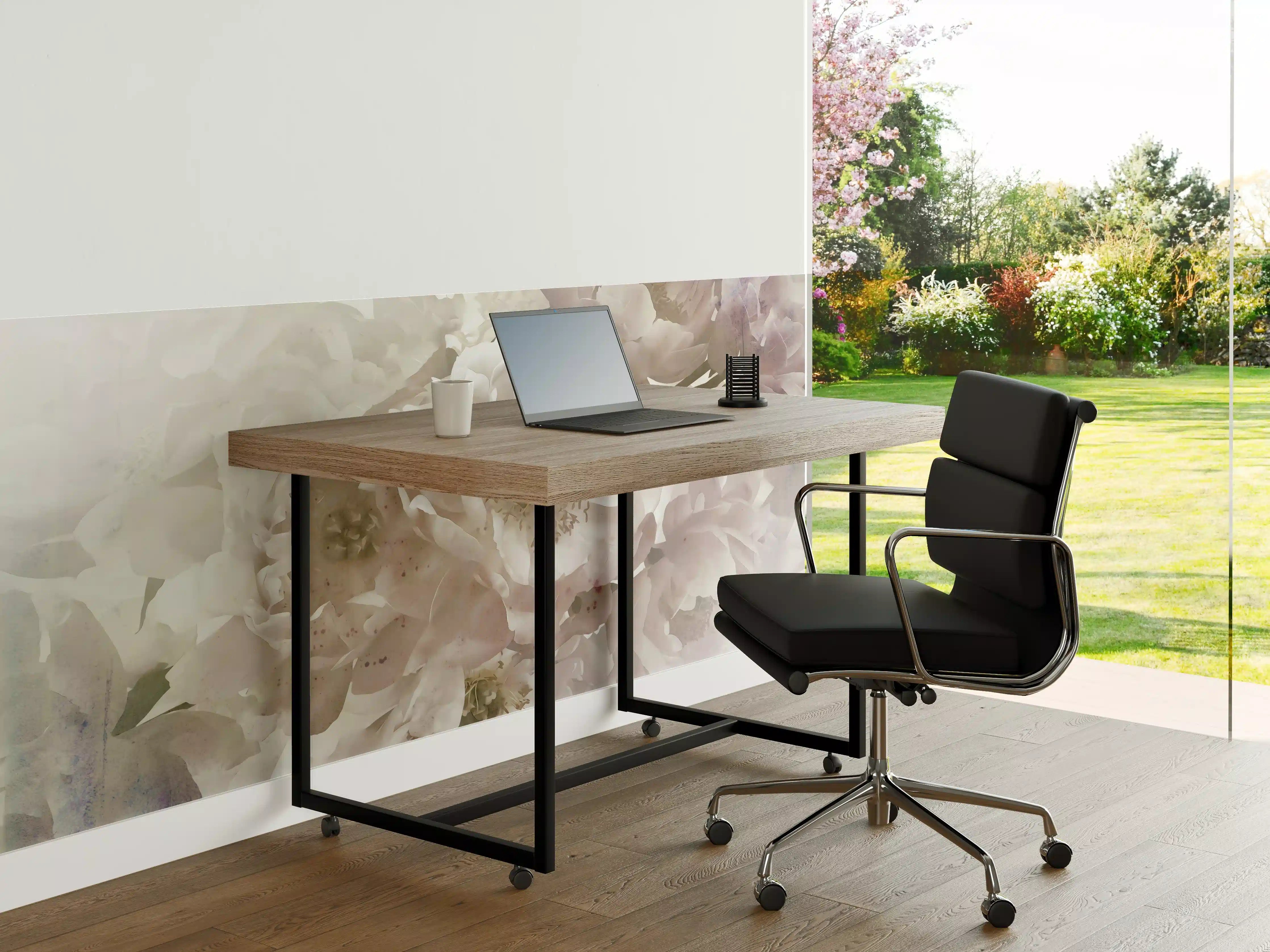 Büro Wandgestaltung - Weiße Blume - Darstellung