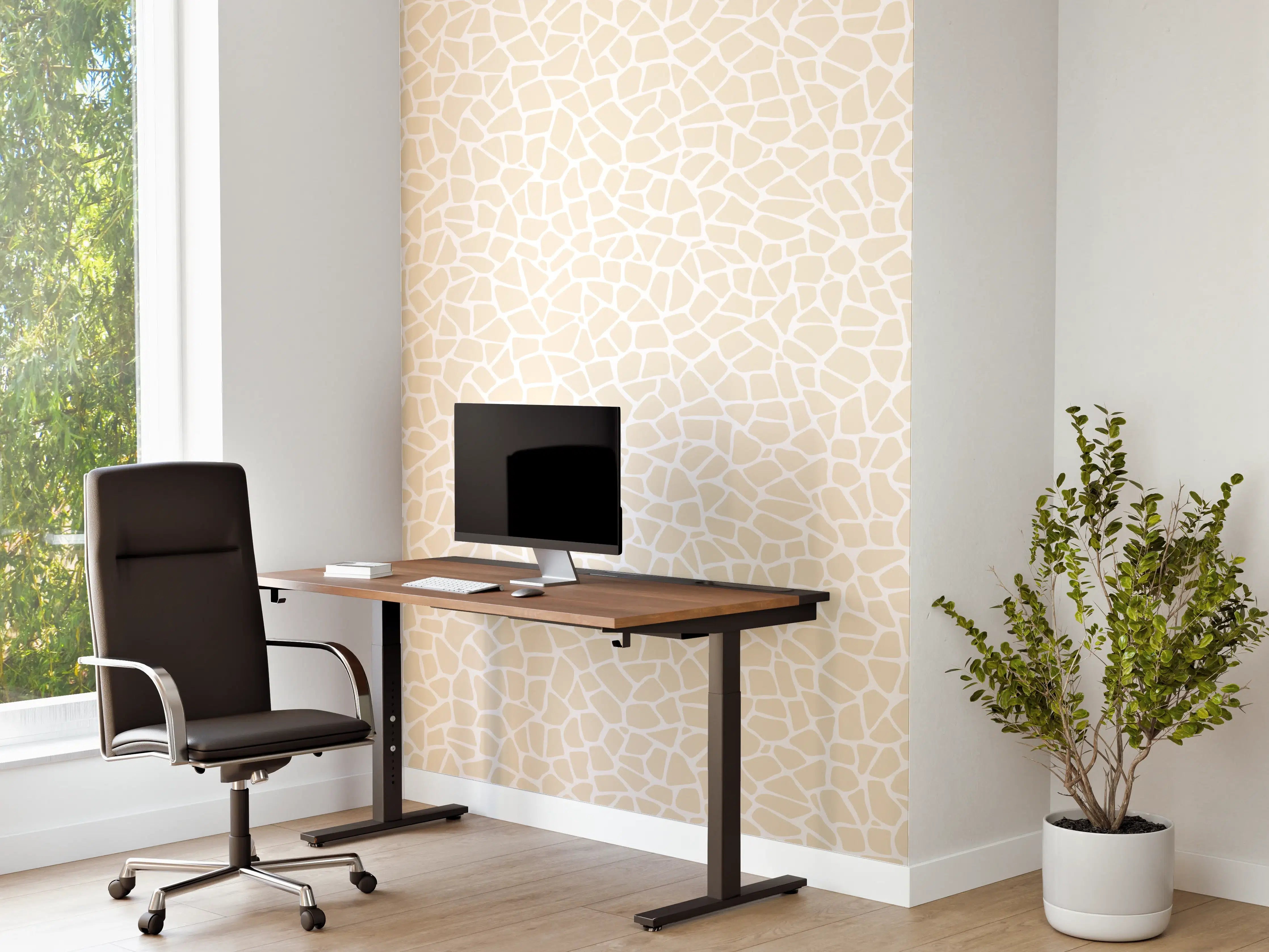 Büro Wandgestaltung - Weiße Crematone Fliesen