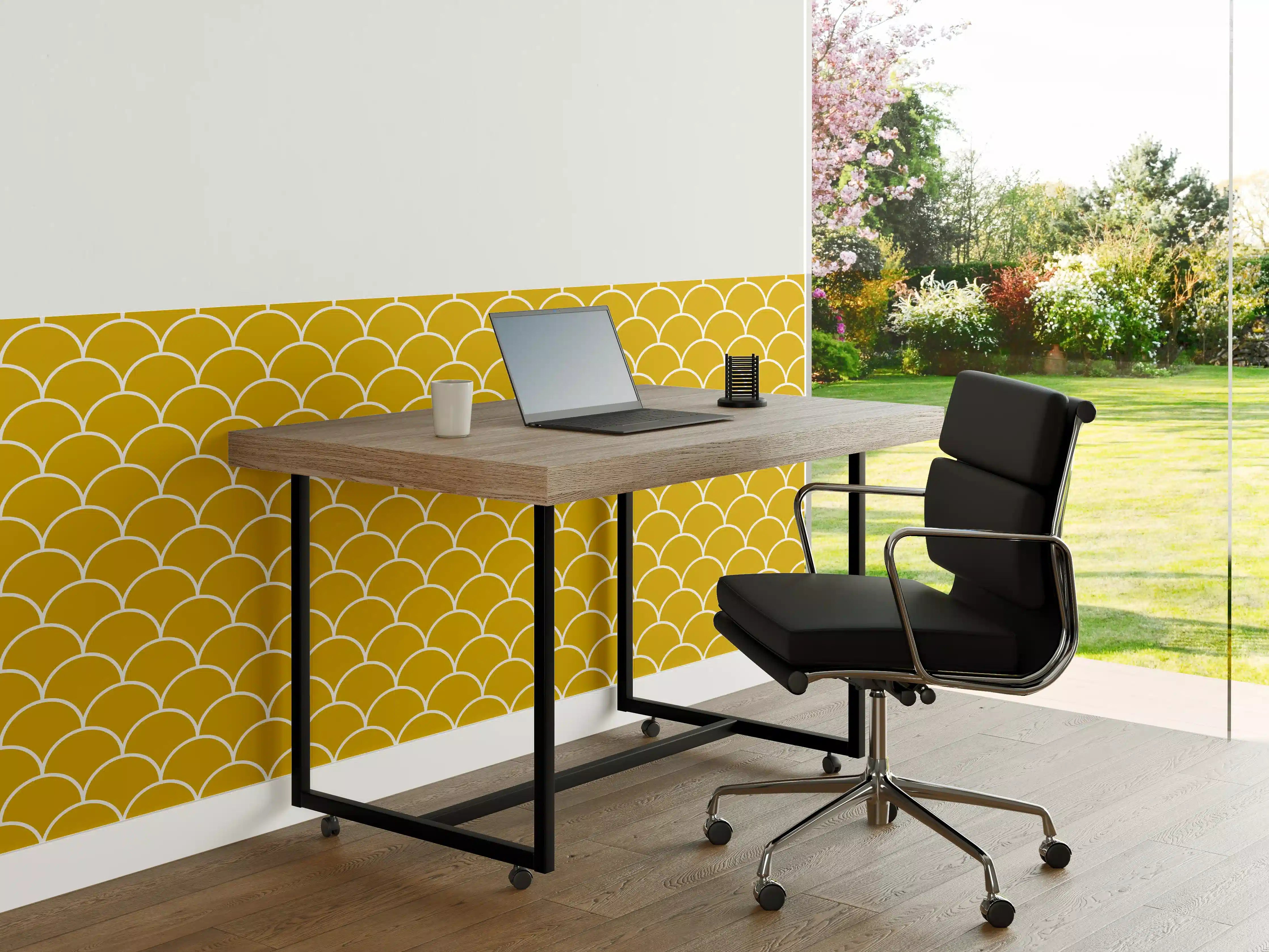 Büro Wandgestaltung - Weiße Granit-Oberfläche