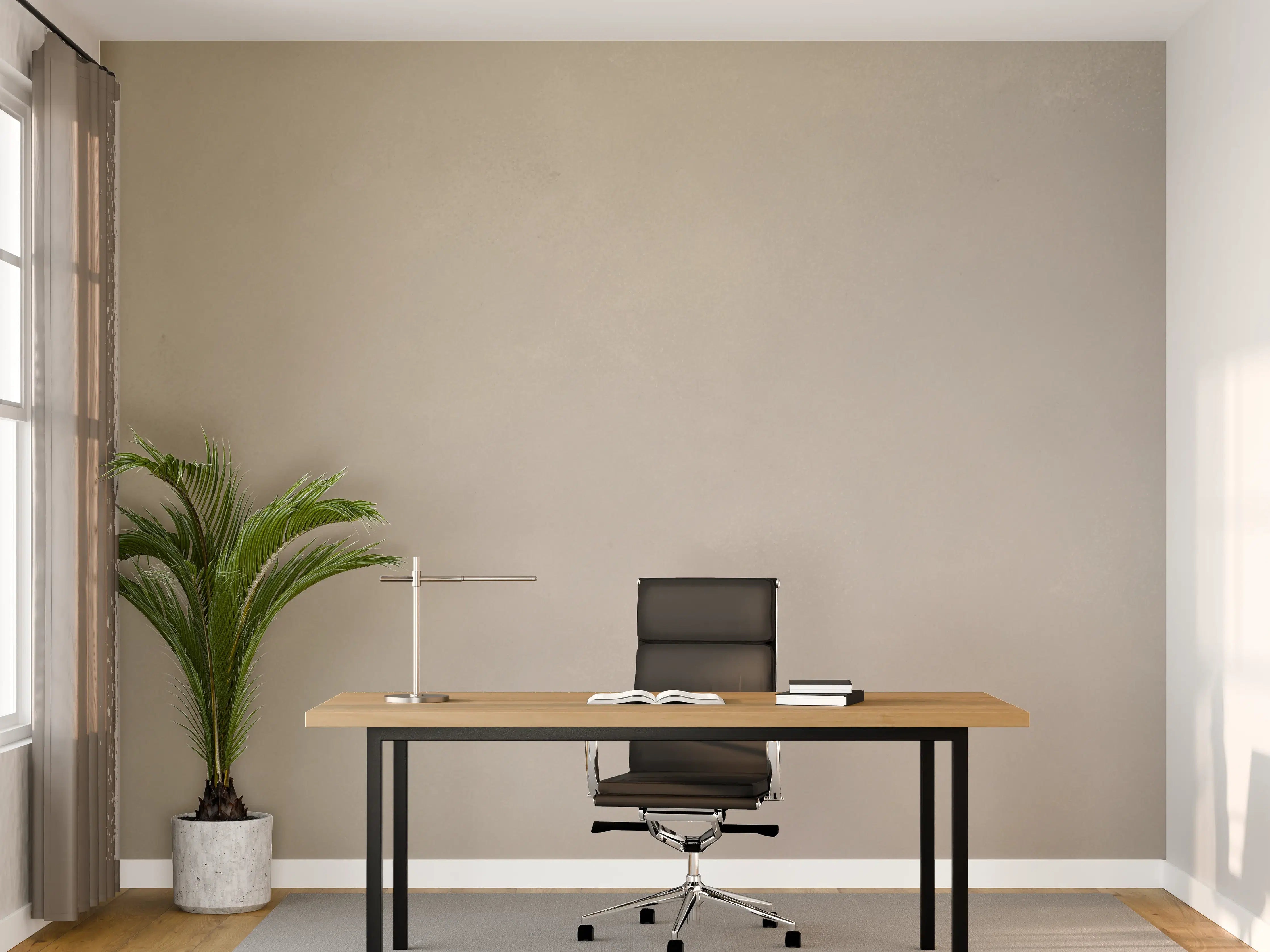 Büro Wandgestaltung - Weiße Marmorstruktur mit subtilen Grautönen