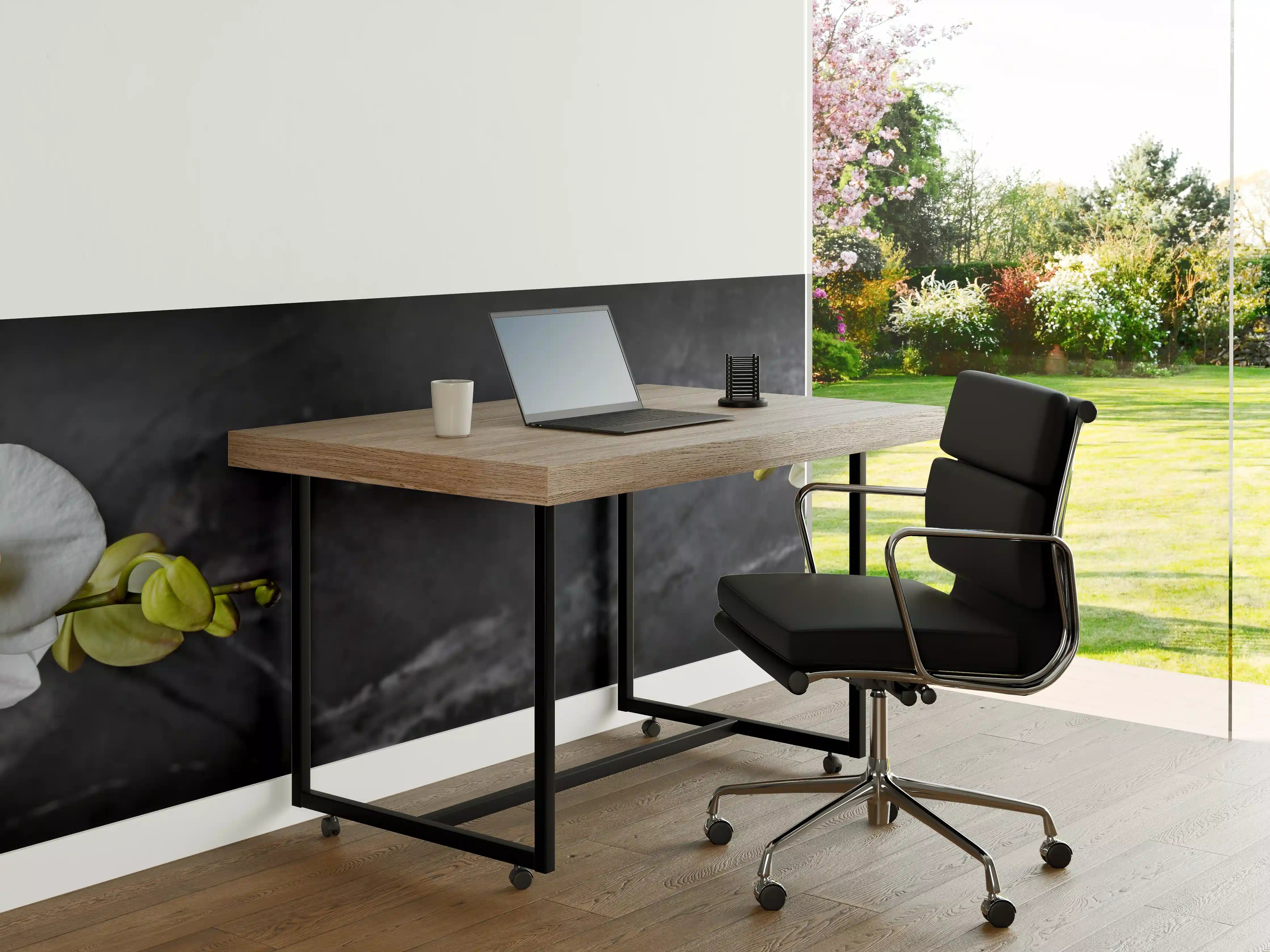 Büro Wandgestaltung - Weiße Orchideen auf Marmor