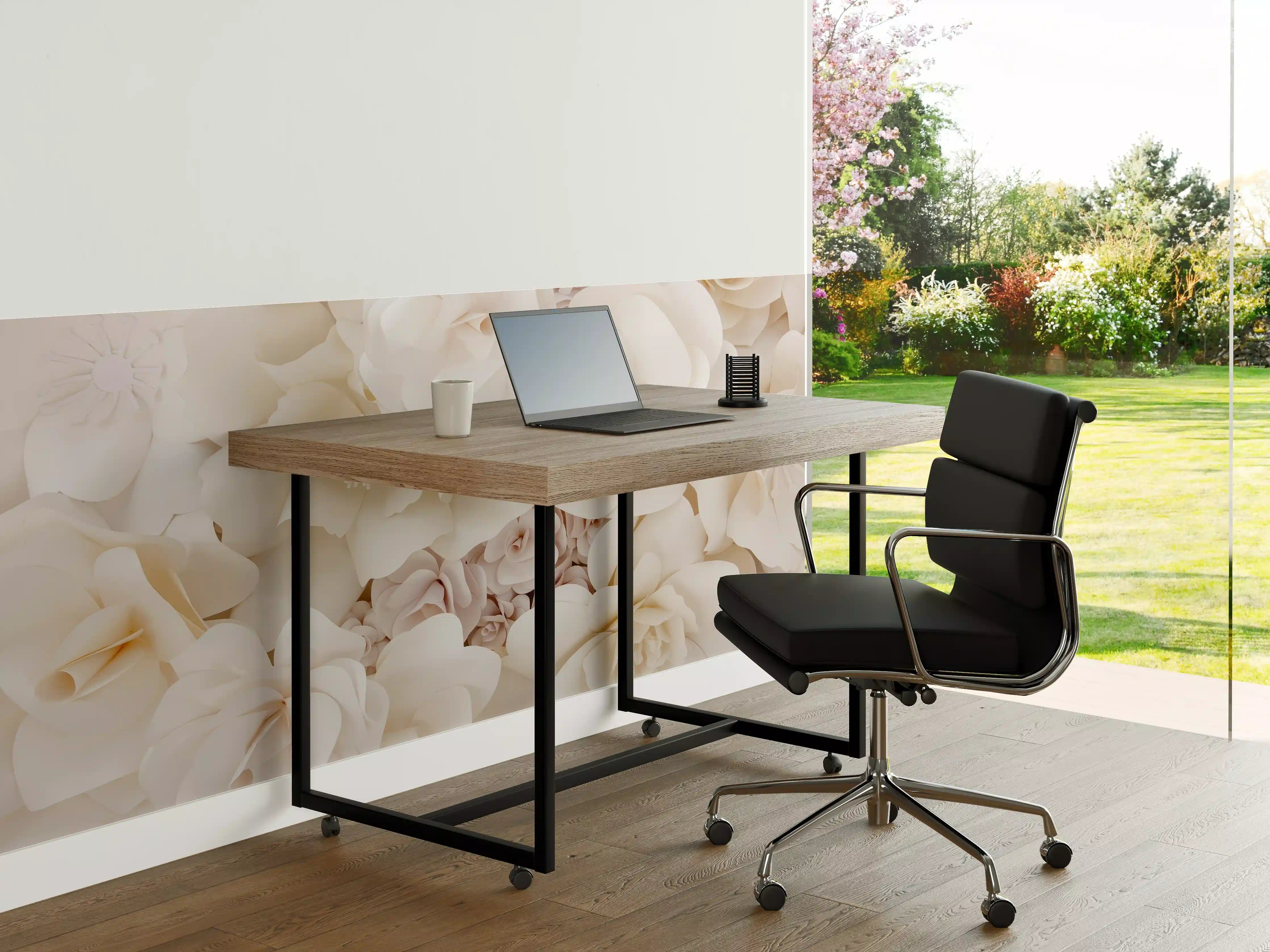 Büro Wandgestaltung - Weiße Papierblumen