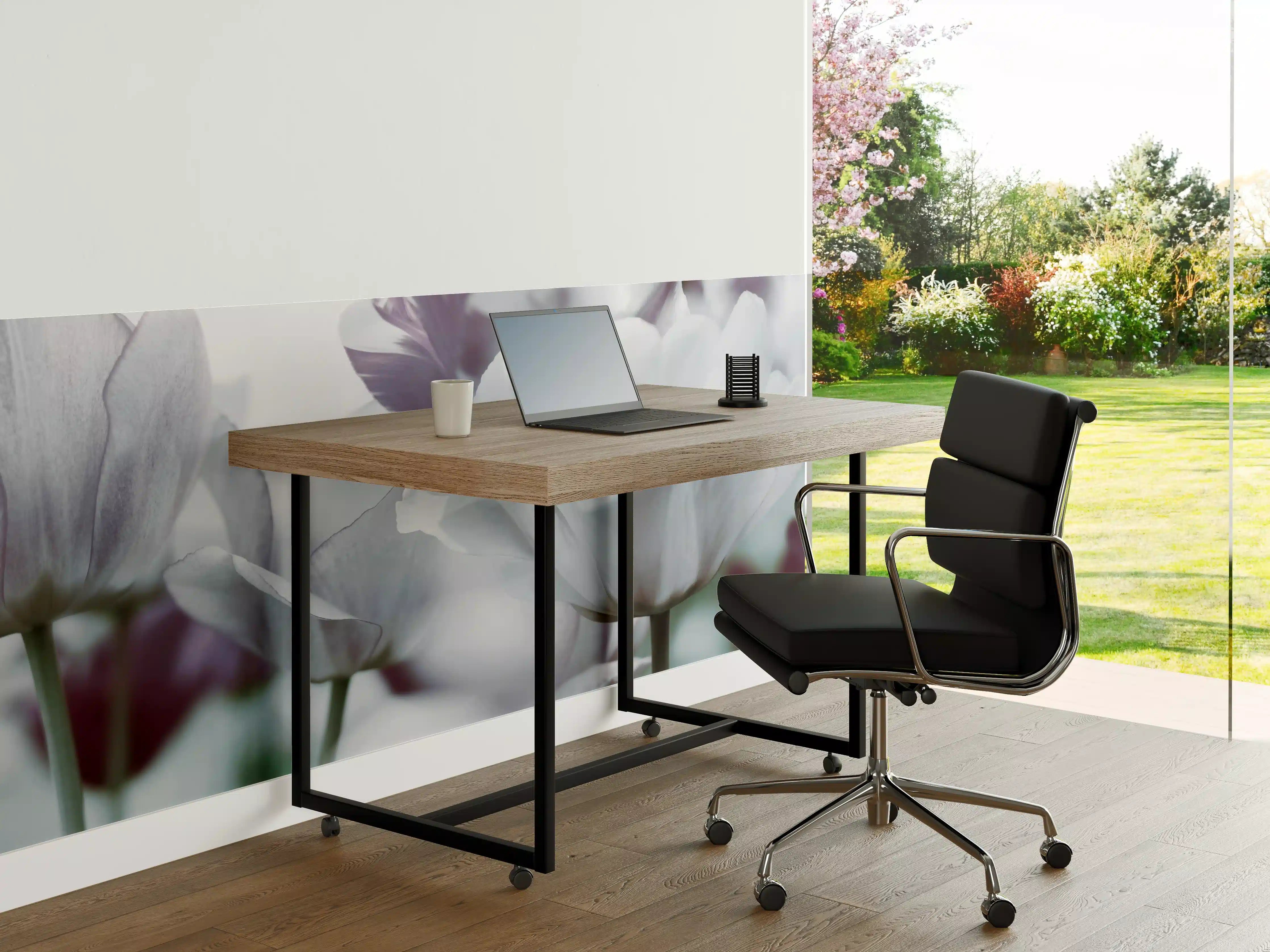 Büro Wandgestaltung - Weiße Tulpen