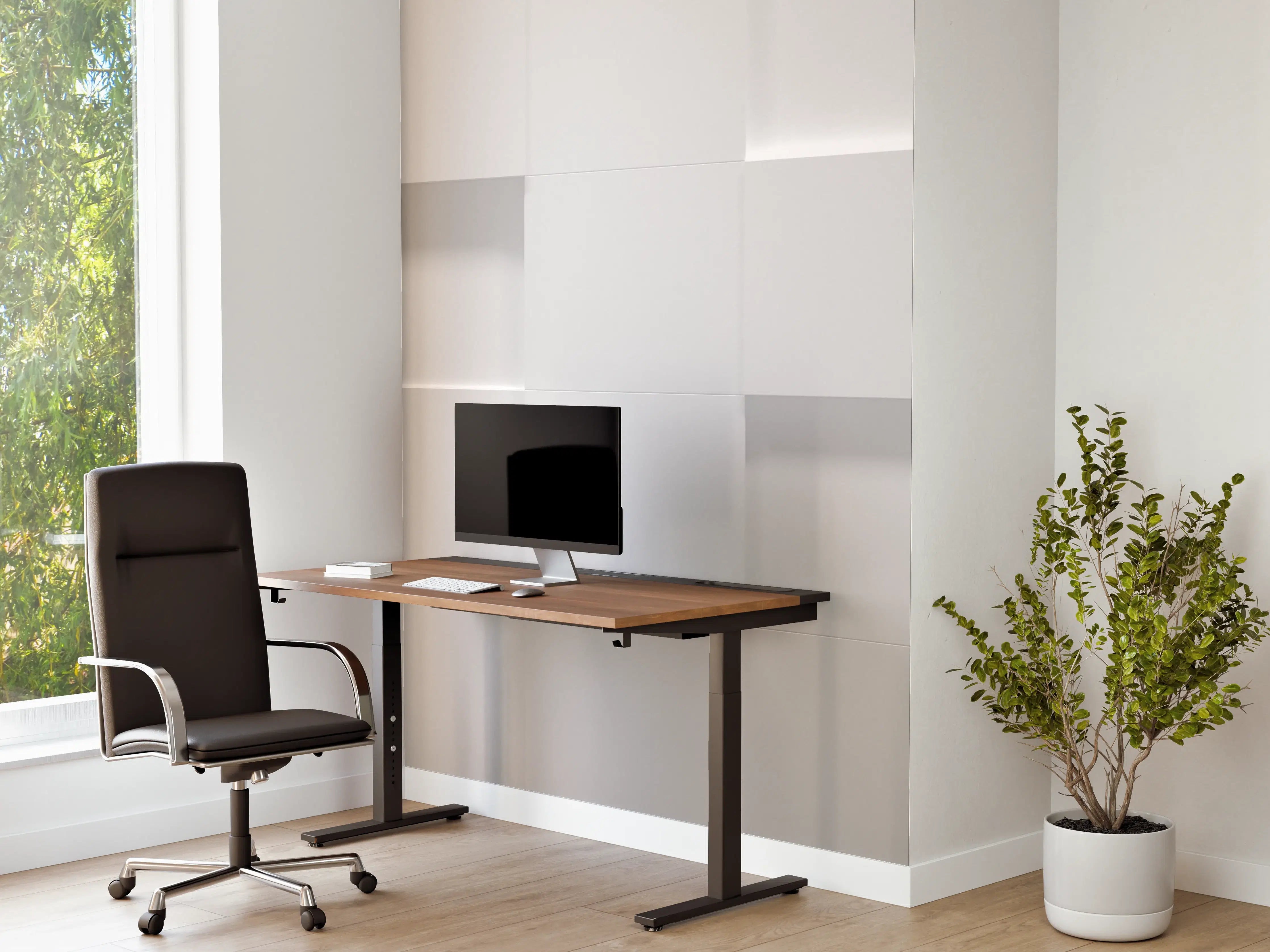 Büro Wandgestaltung - Weiße Würfelstruktur 3D-Illustration