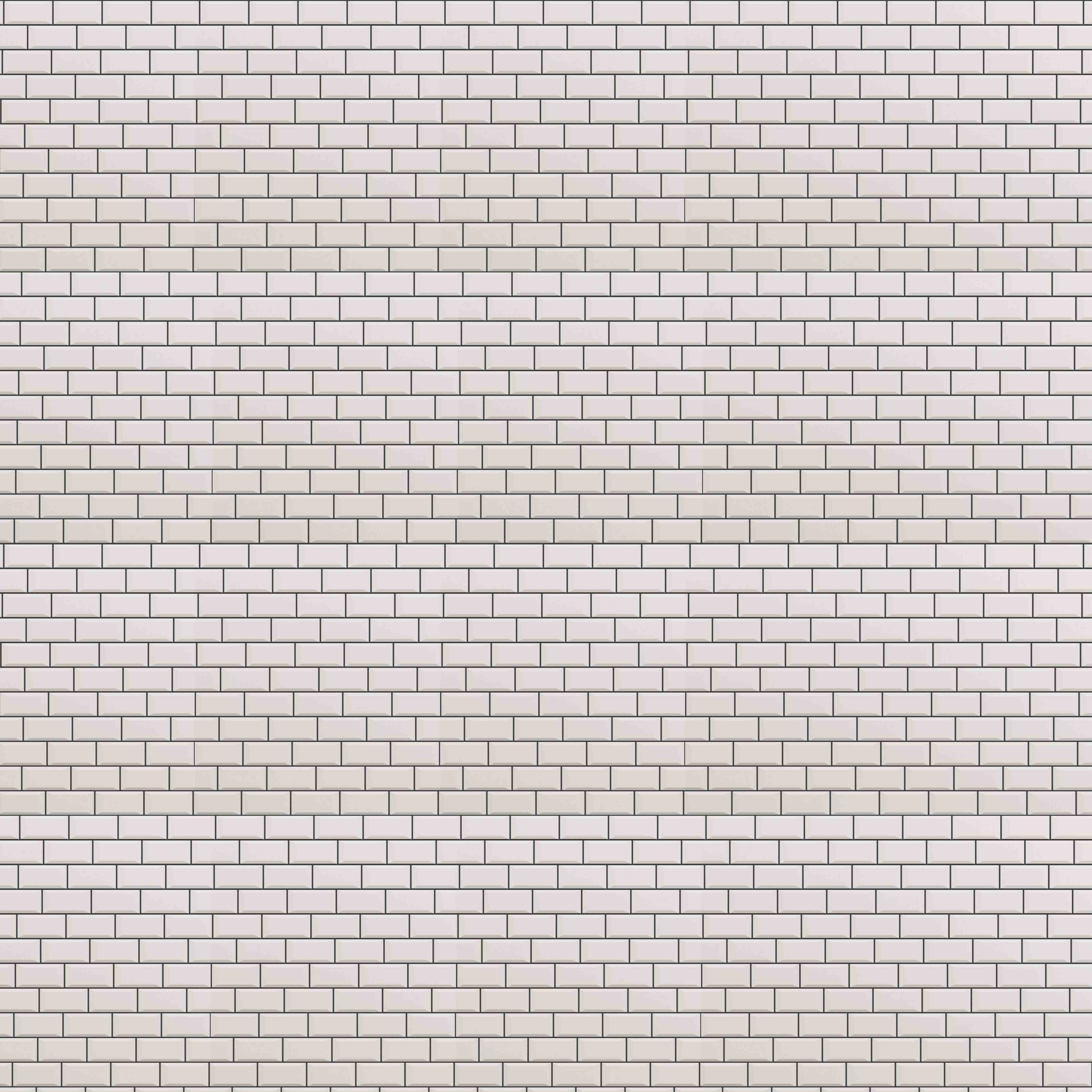 Büro Wandgestaltung-Weiße Ziegelwand mit dunklen Fugen
