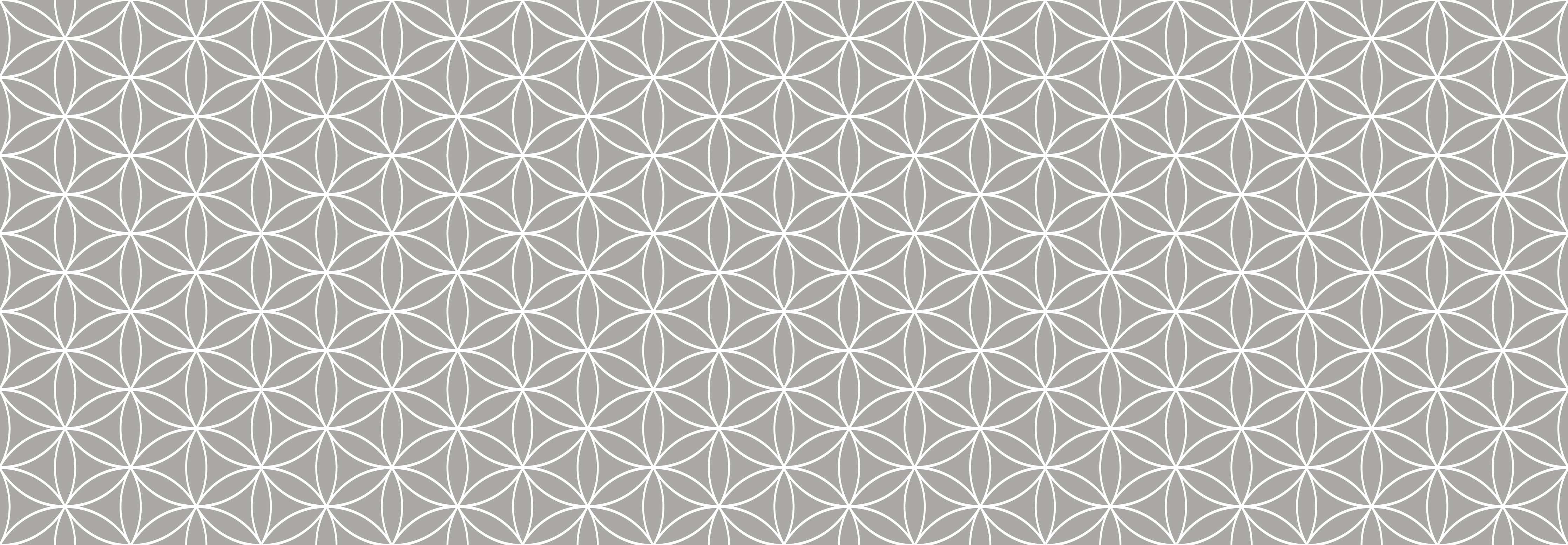 Büro Wandgestaltung-Weiße geometrische Fliesen mit zarten Grautönen