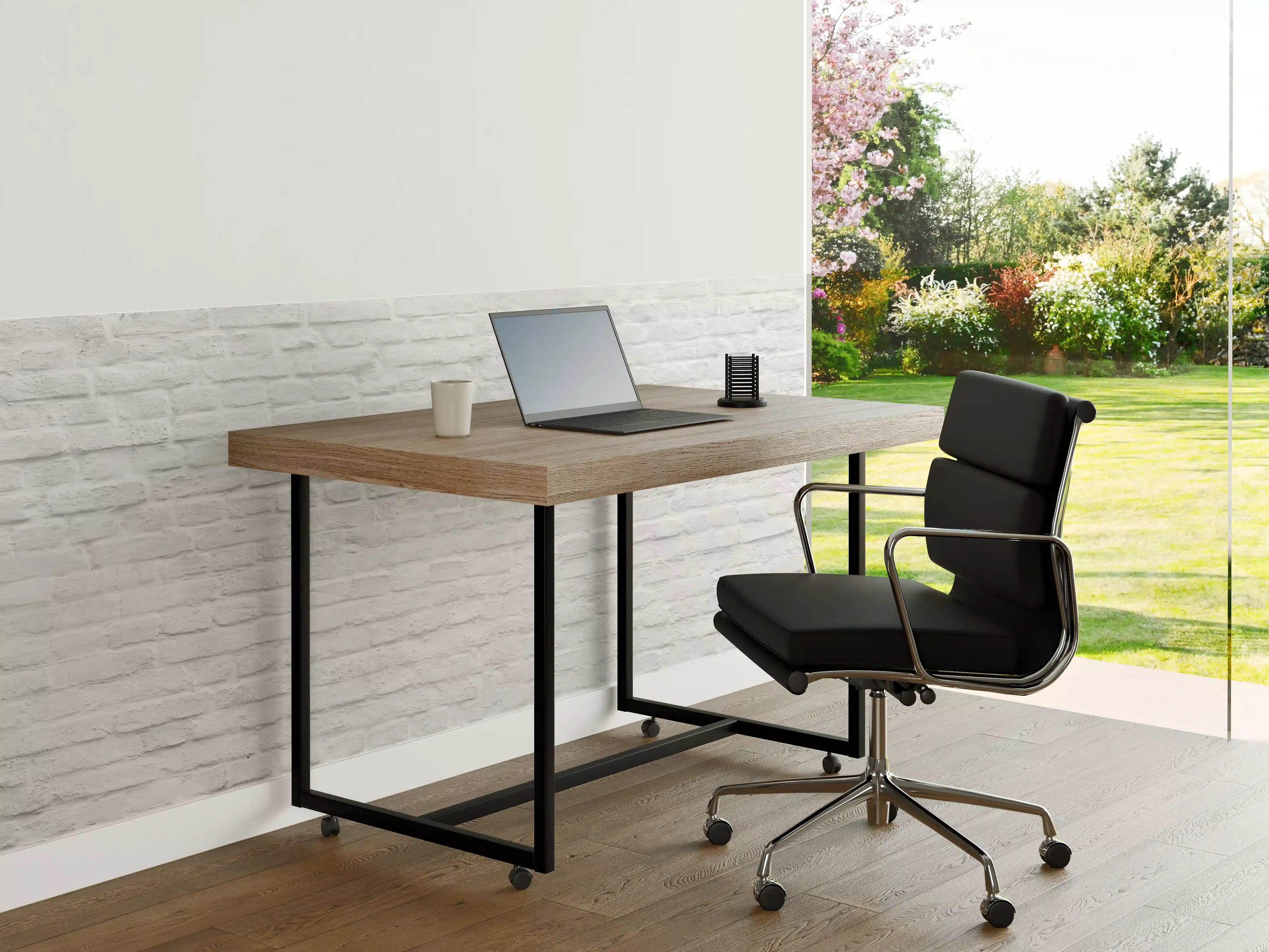 Büro Wandgestaltung - Weiße nahtlose Backsteinmauer