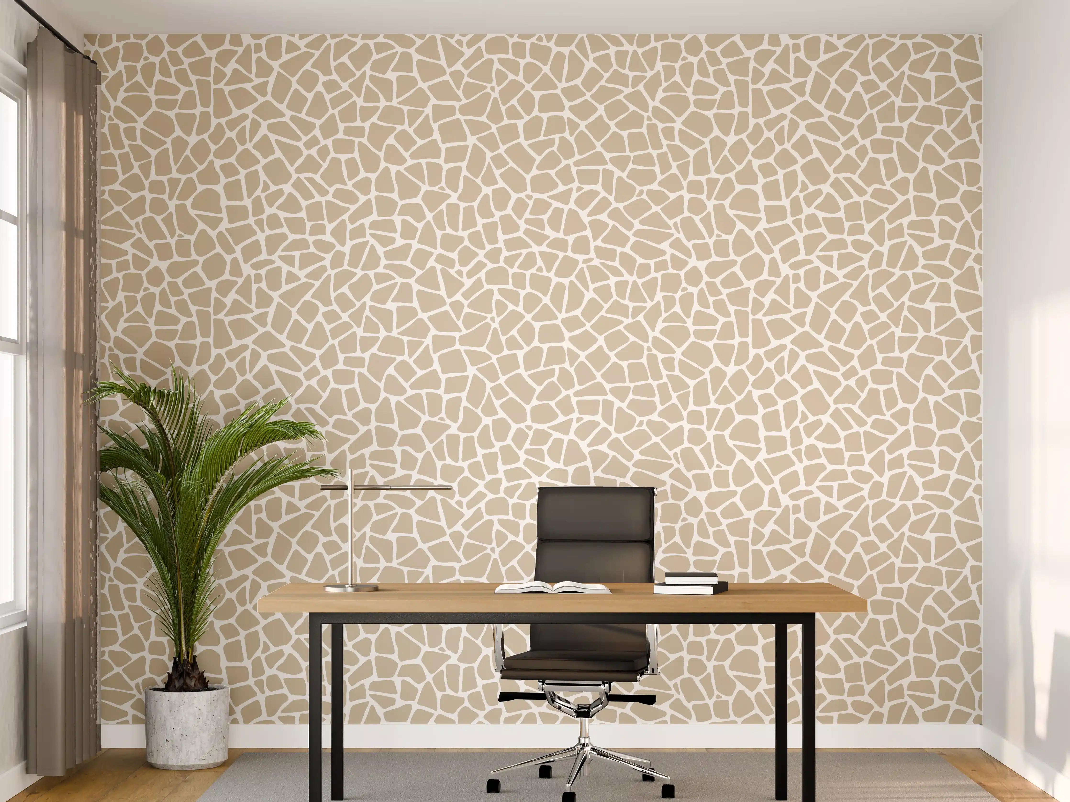 Büro Wandgestaltung - Weiße und beige-flächen mit fein strukturierter Textur