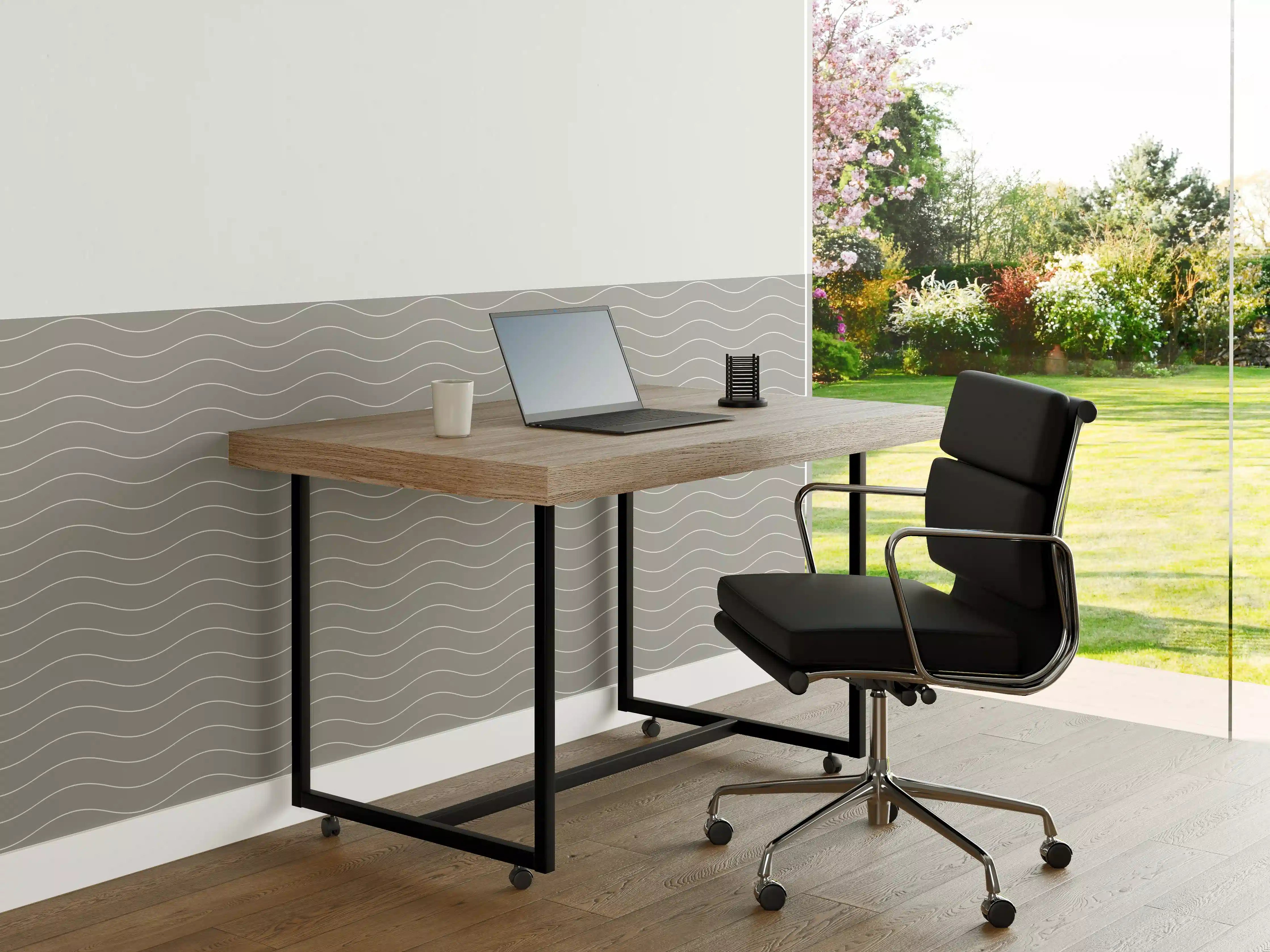 Büro Wandgestaltung - Weiße und graue Marmor-Textur