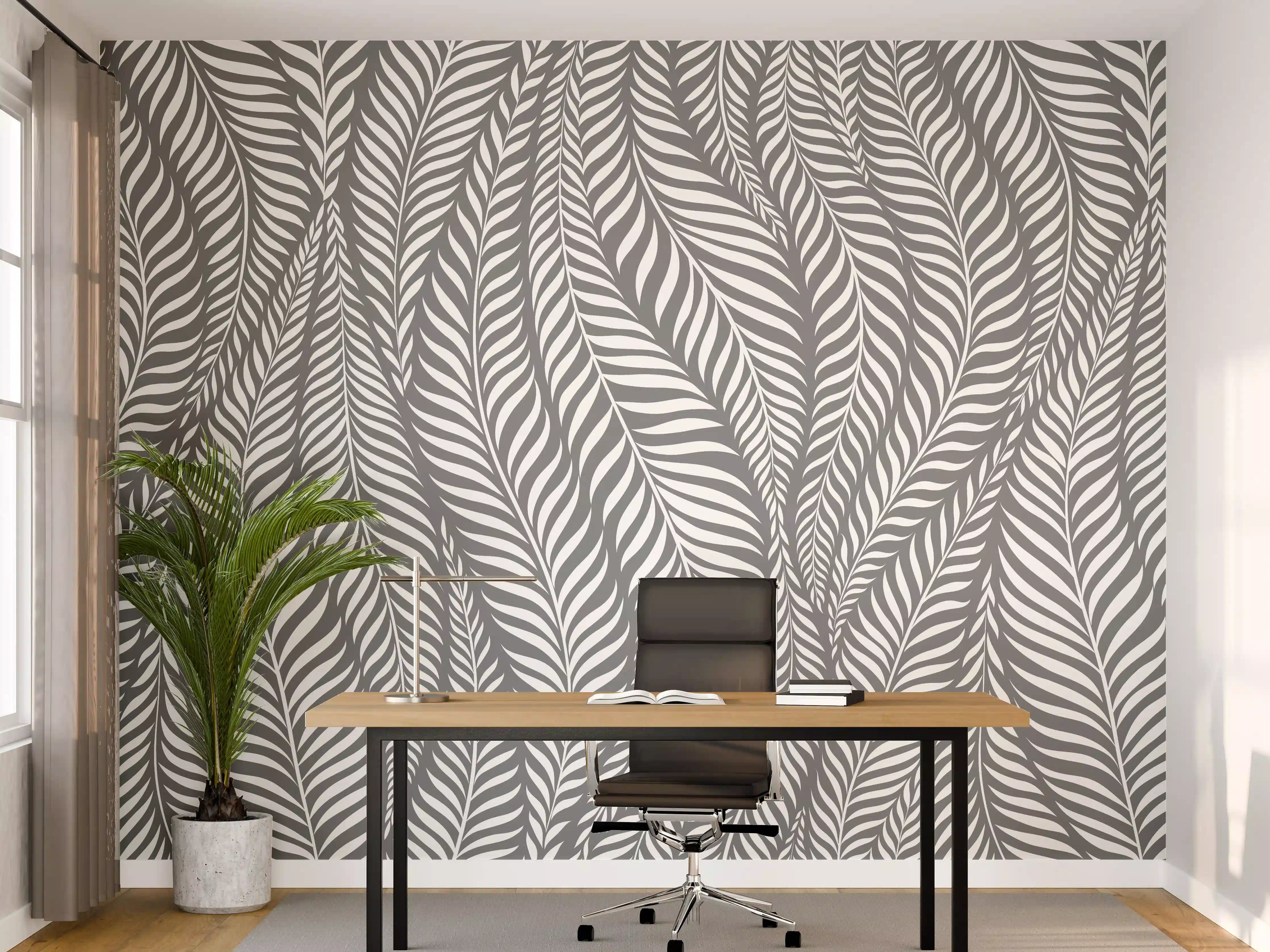 Büro Wandgestaltung - Weiße und graue Natur-Textur