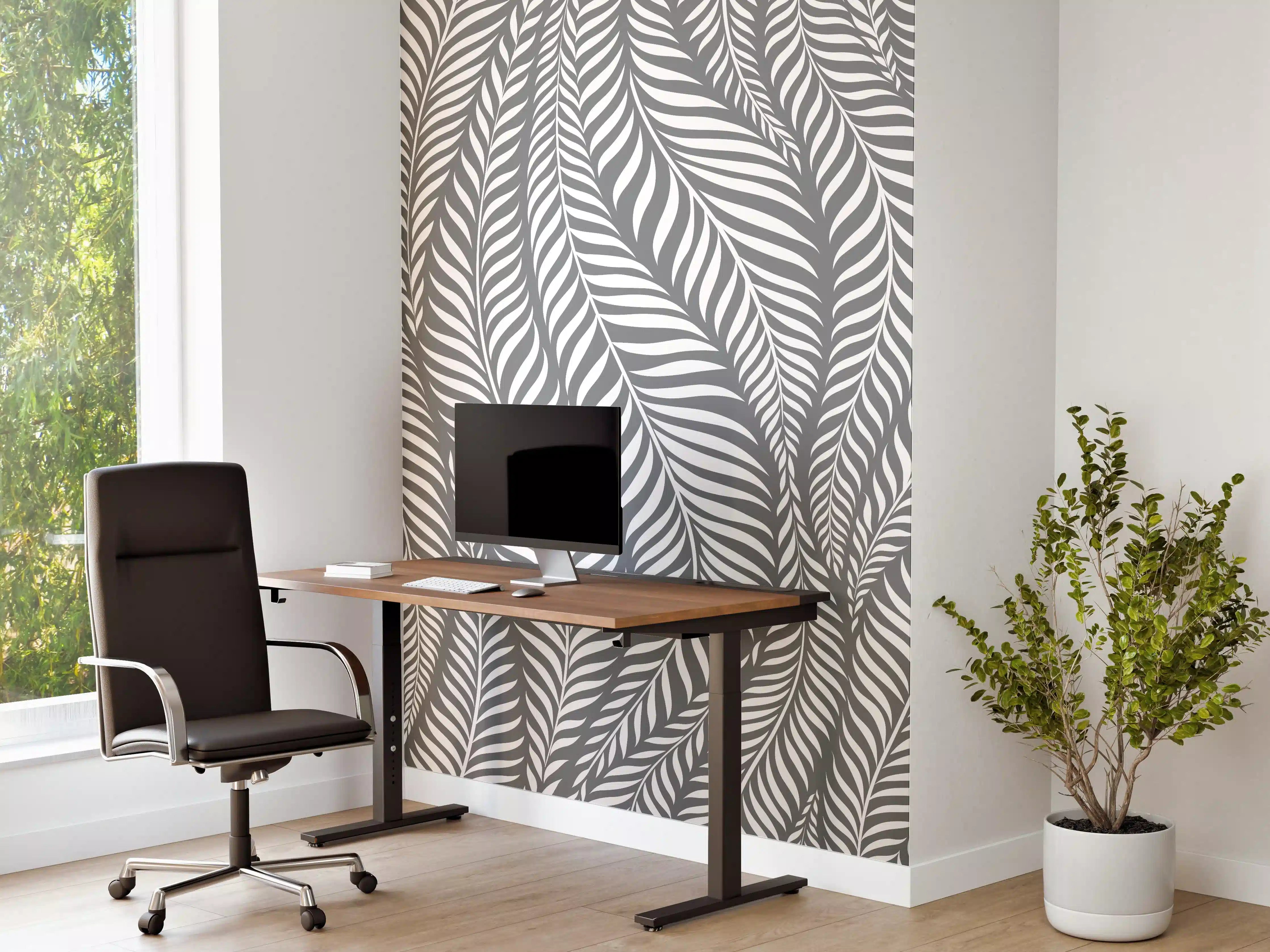 Büro Wandgestaltung - Weiße und graue Natur-Textur