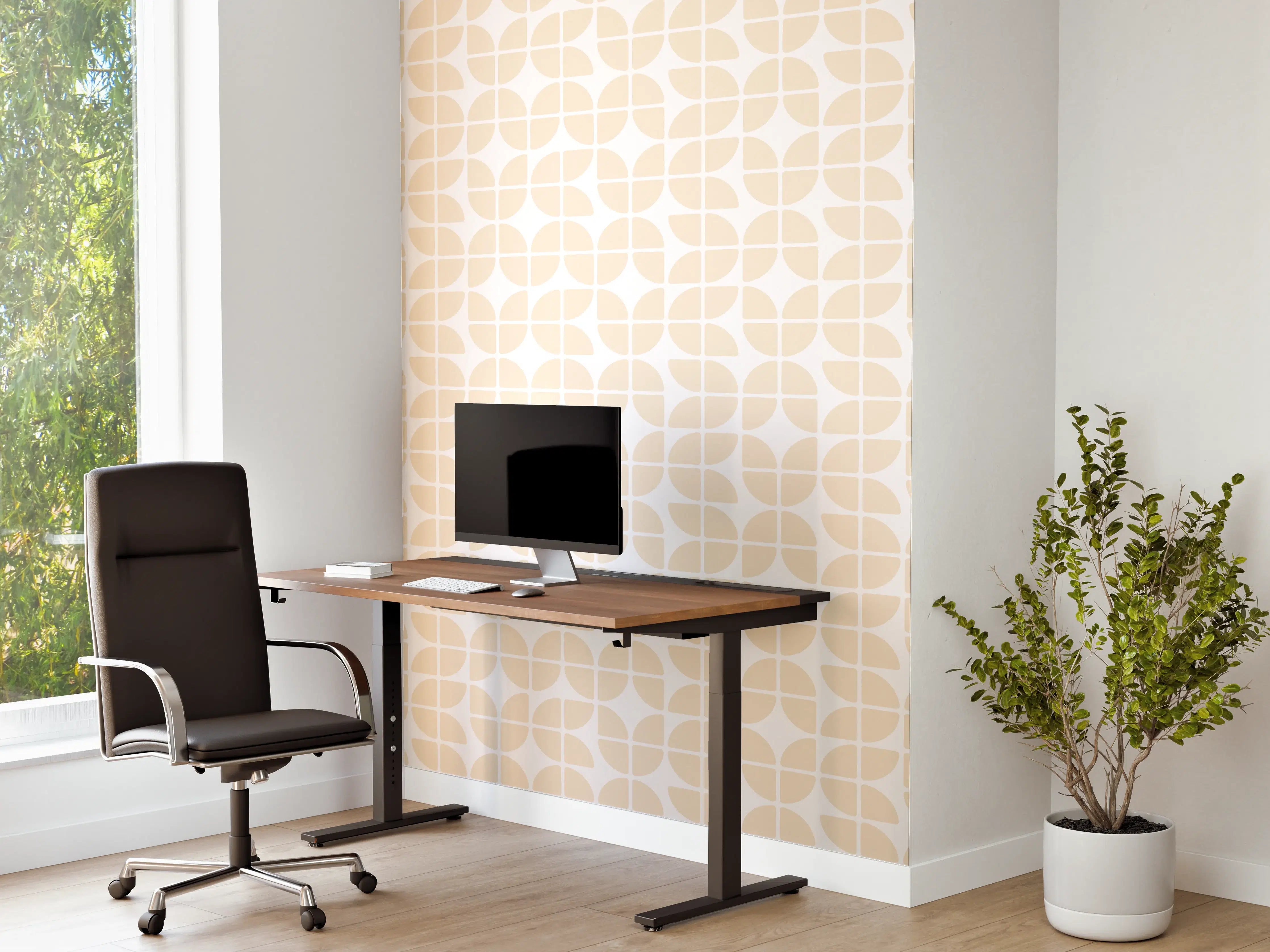 Büro Wandgestaltung - Weißer Marmor mit dezenten Graunuancen und eleganter Textur