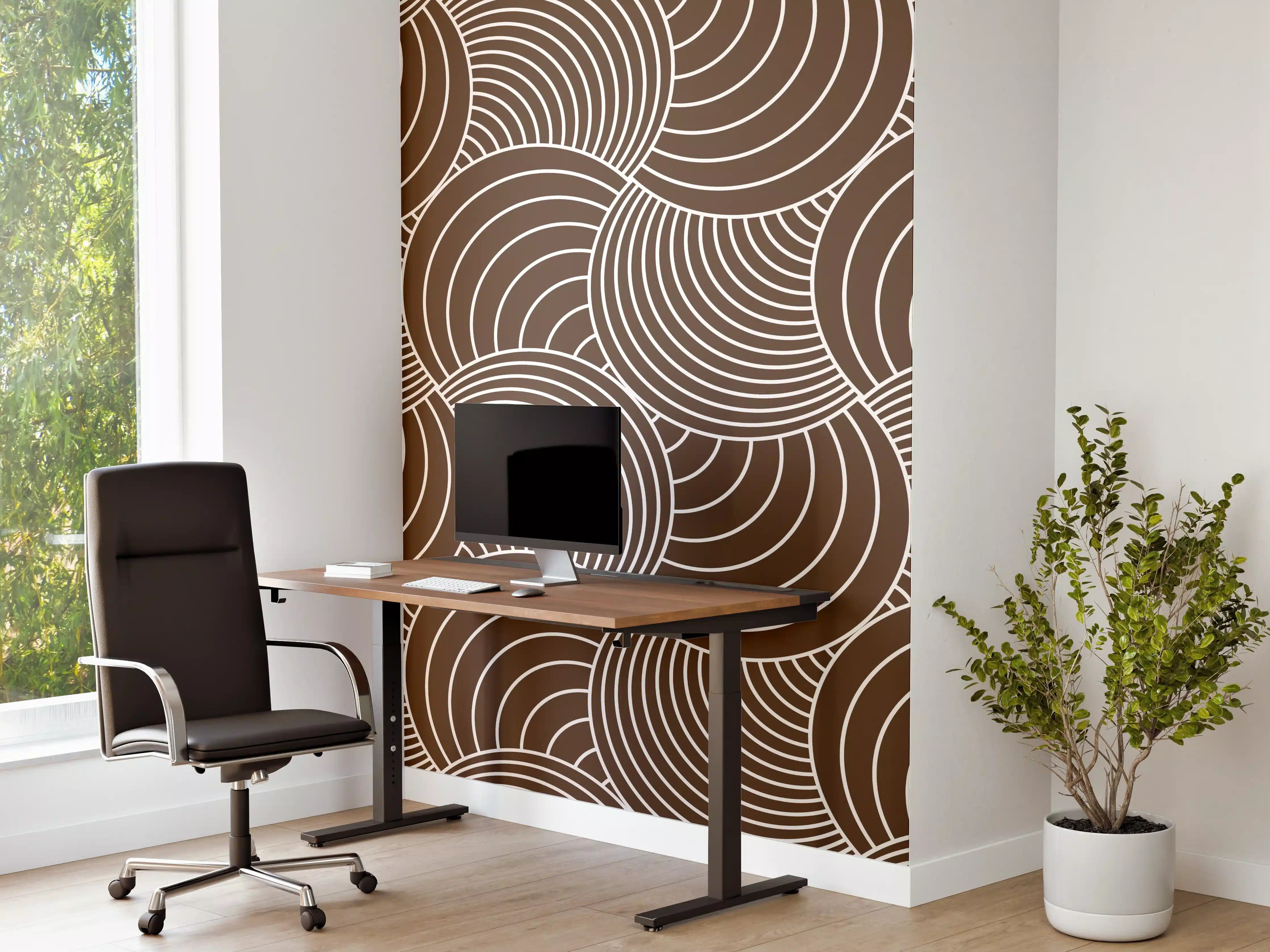 Büro Wandgestaltung - Weißer Marmor mit eleganten Graunuancen und Textur