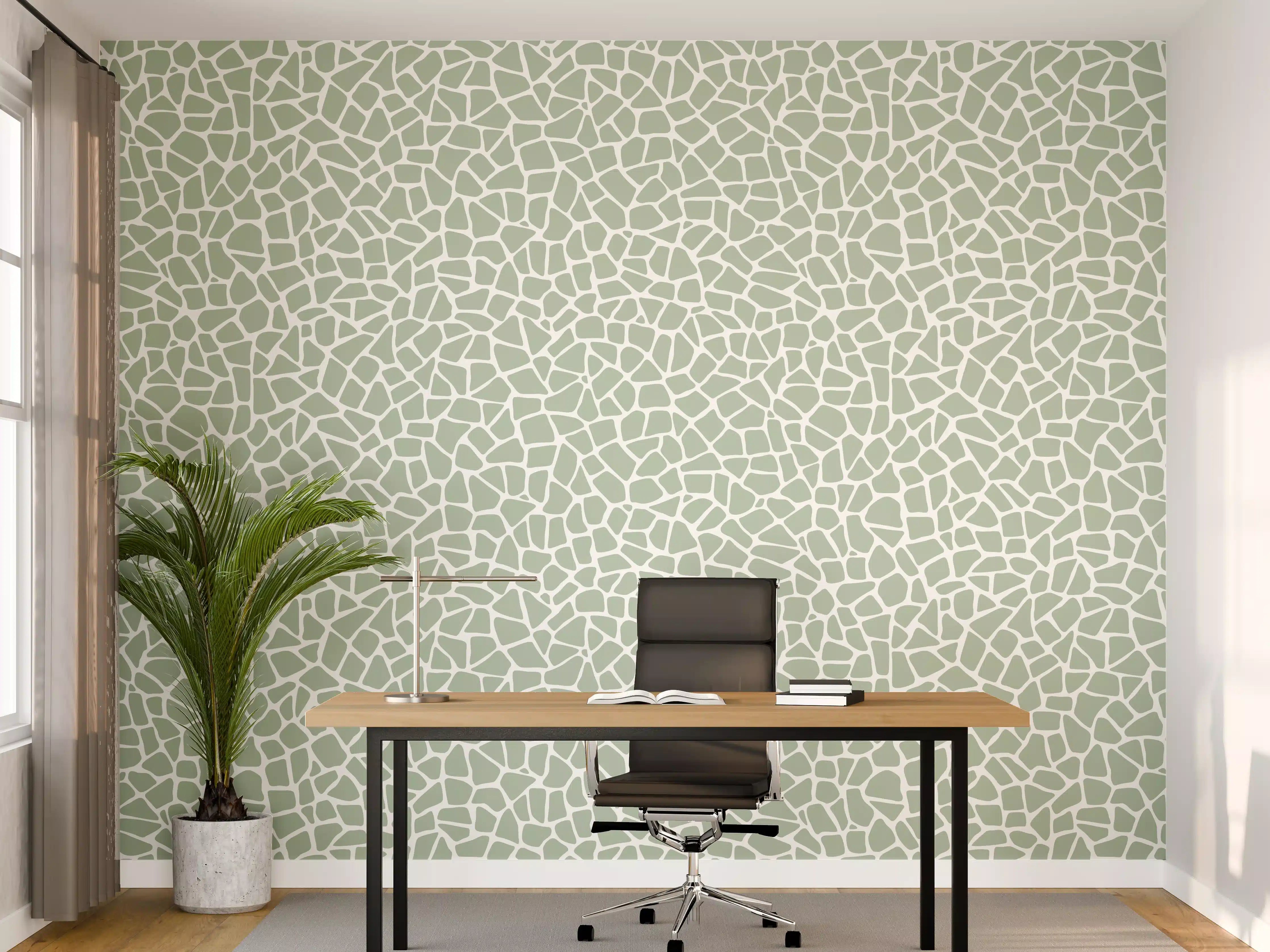 Büro Wandgestaltung - Weißer Marmor mit sanften Graunuancen und Textur