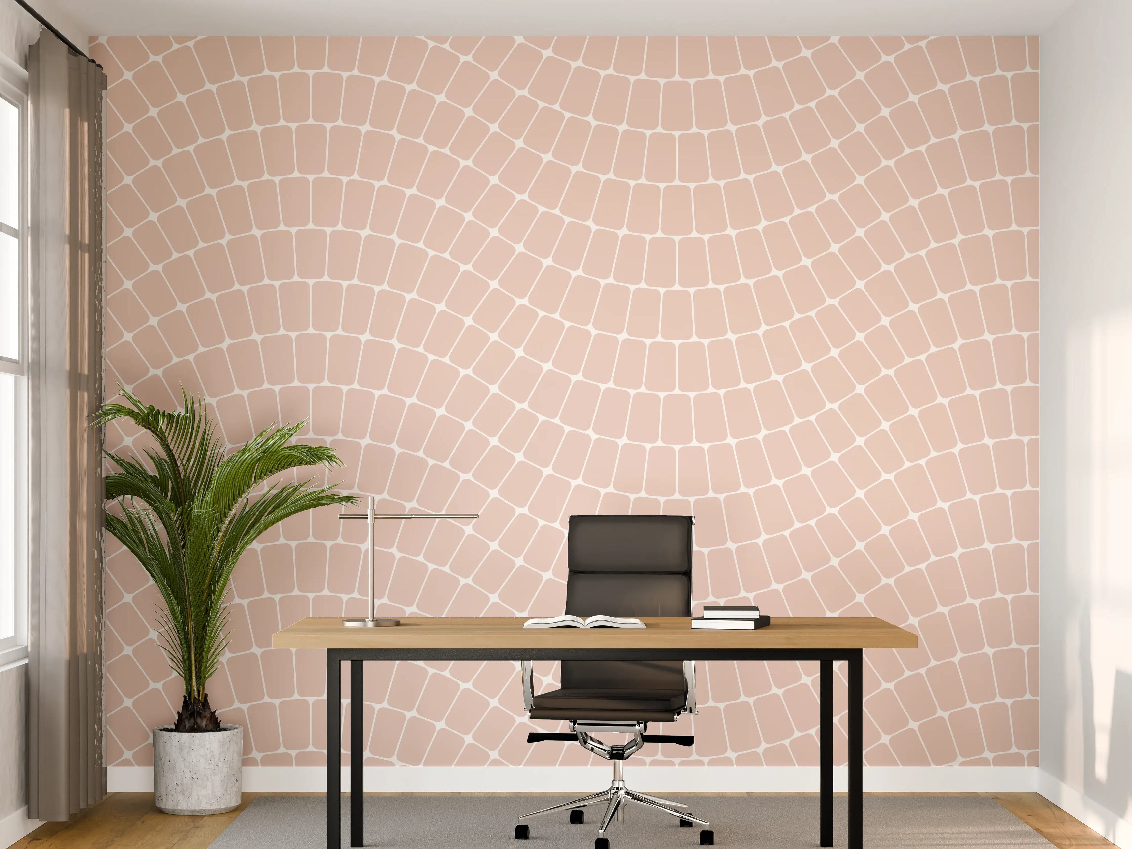 Büro Wandgestaltung - Weißer Marmortextur mit sanften Graunuancen