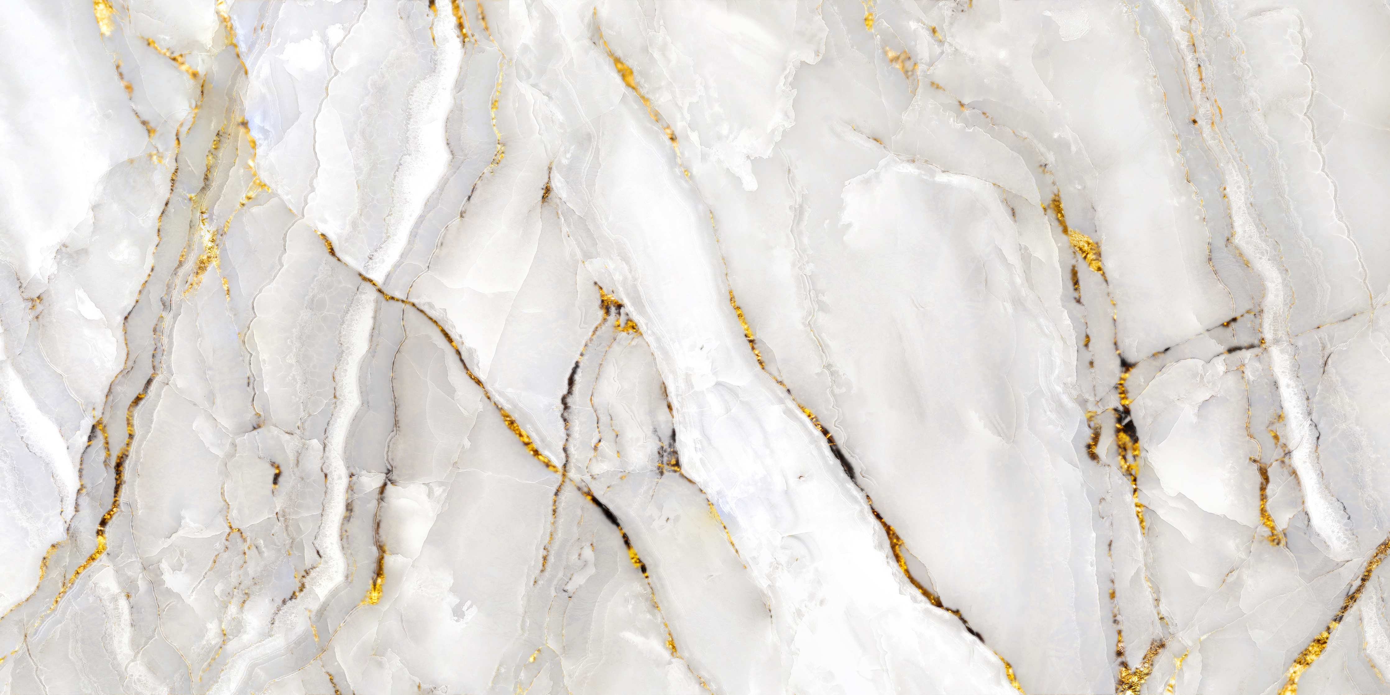 Büro Wandgestaltung-Weißer Statuario-Marmor mit goldene Adern