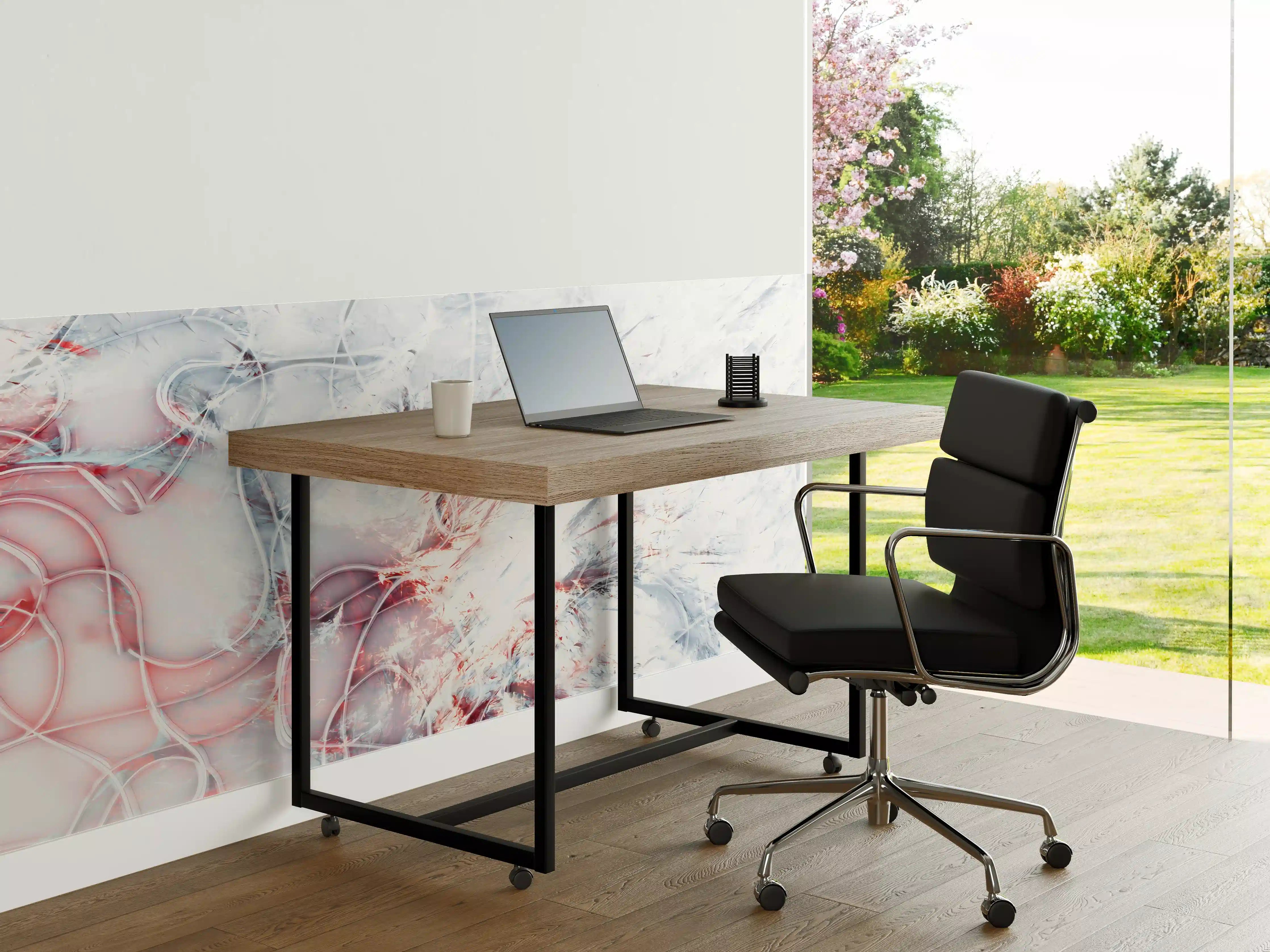 Büro Wandgestaltung - Weißes Interieur mit moderner Textur