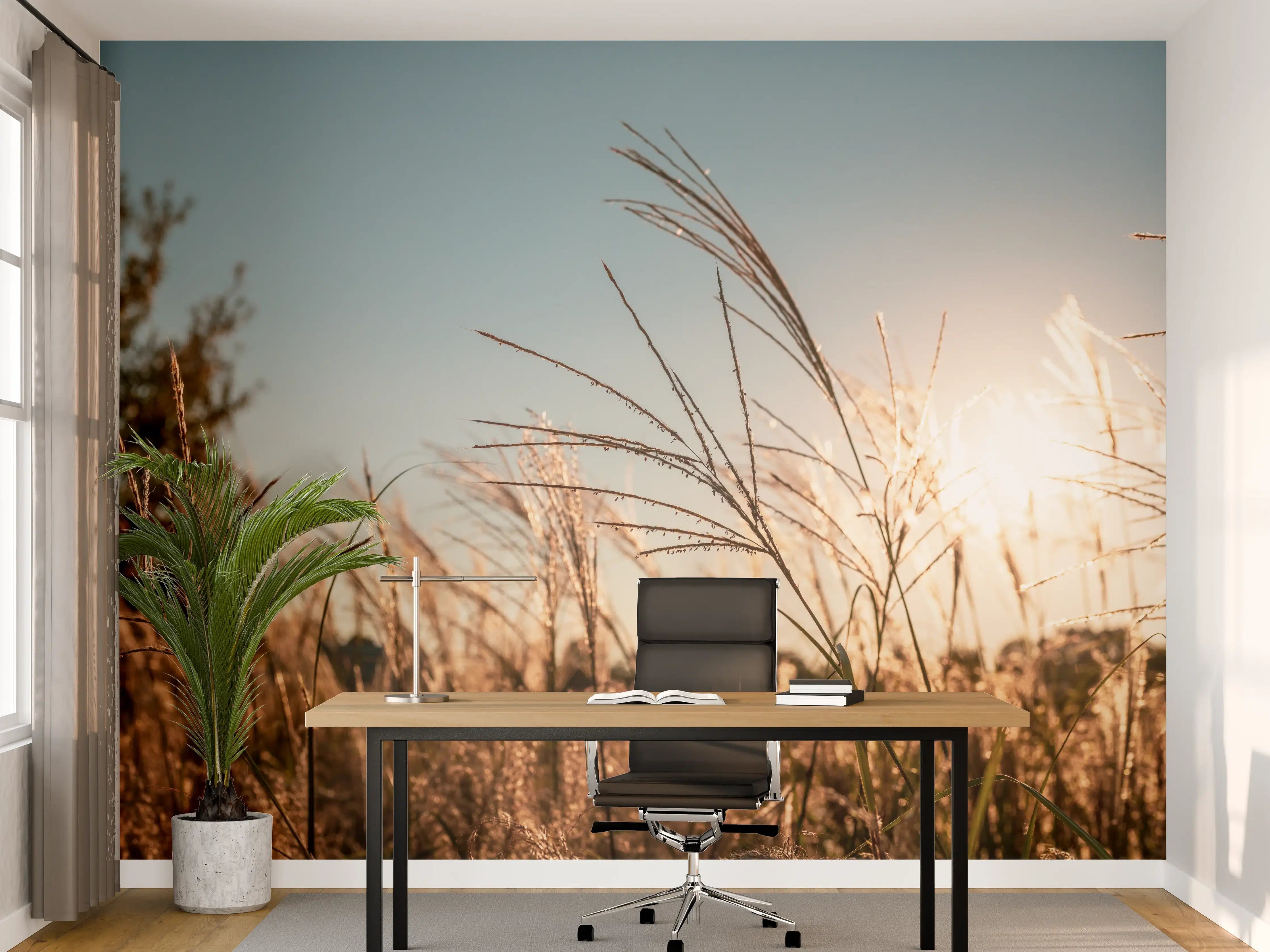 Büro Wandgestaltung - Weizenfeld in der Sonne