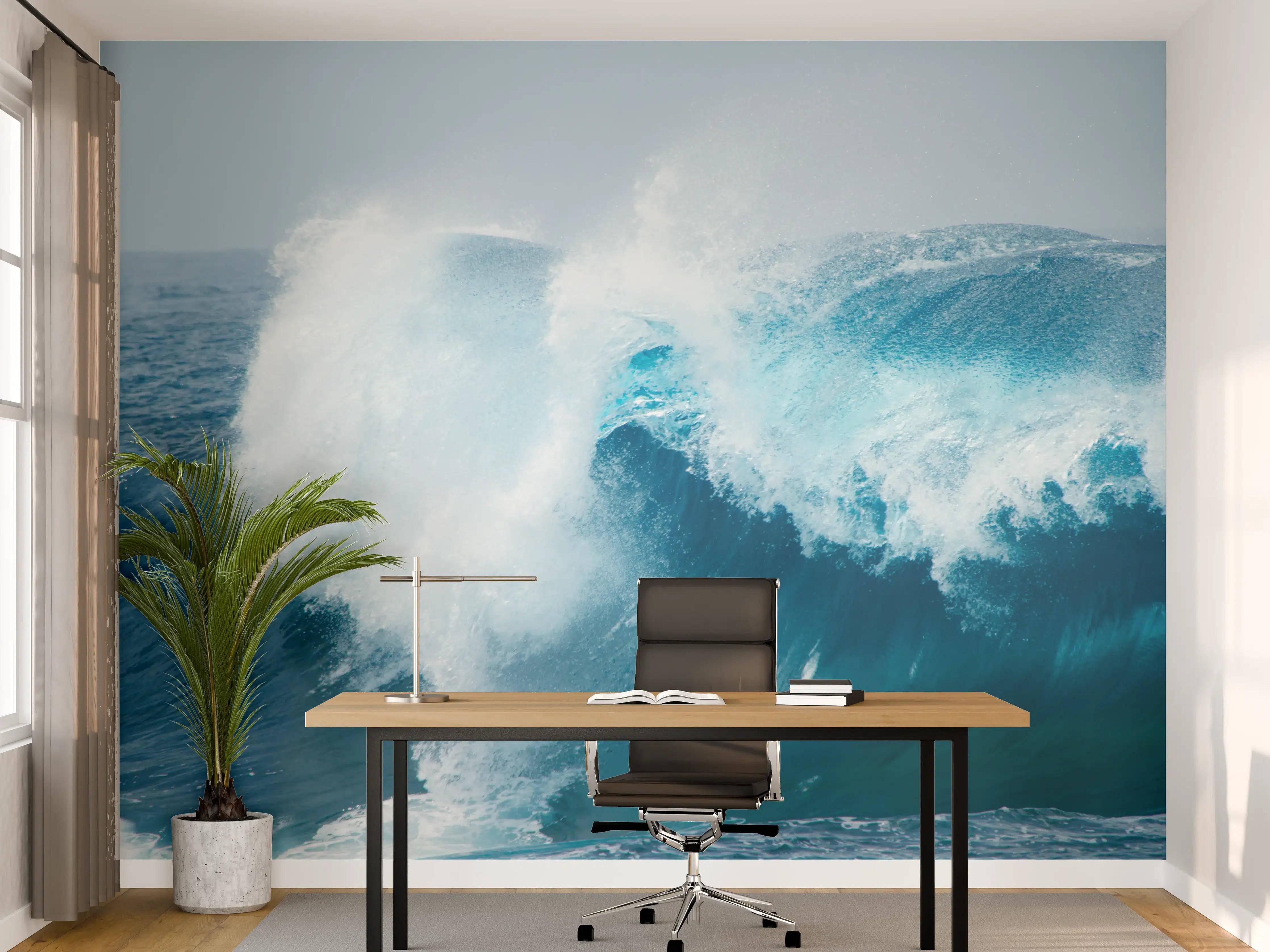 Büro Wandgestaltung - Welle im Meer