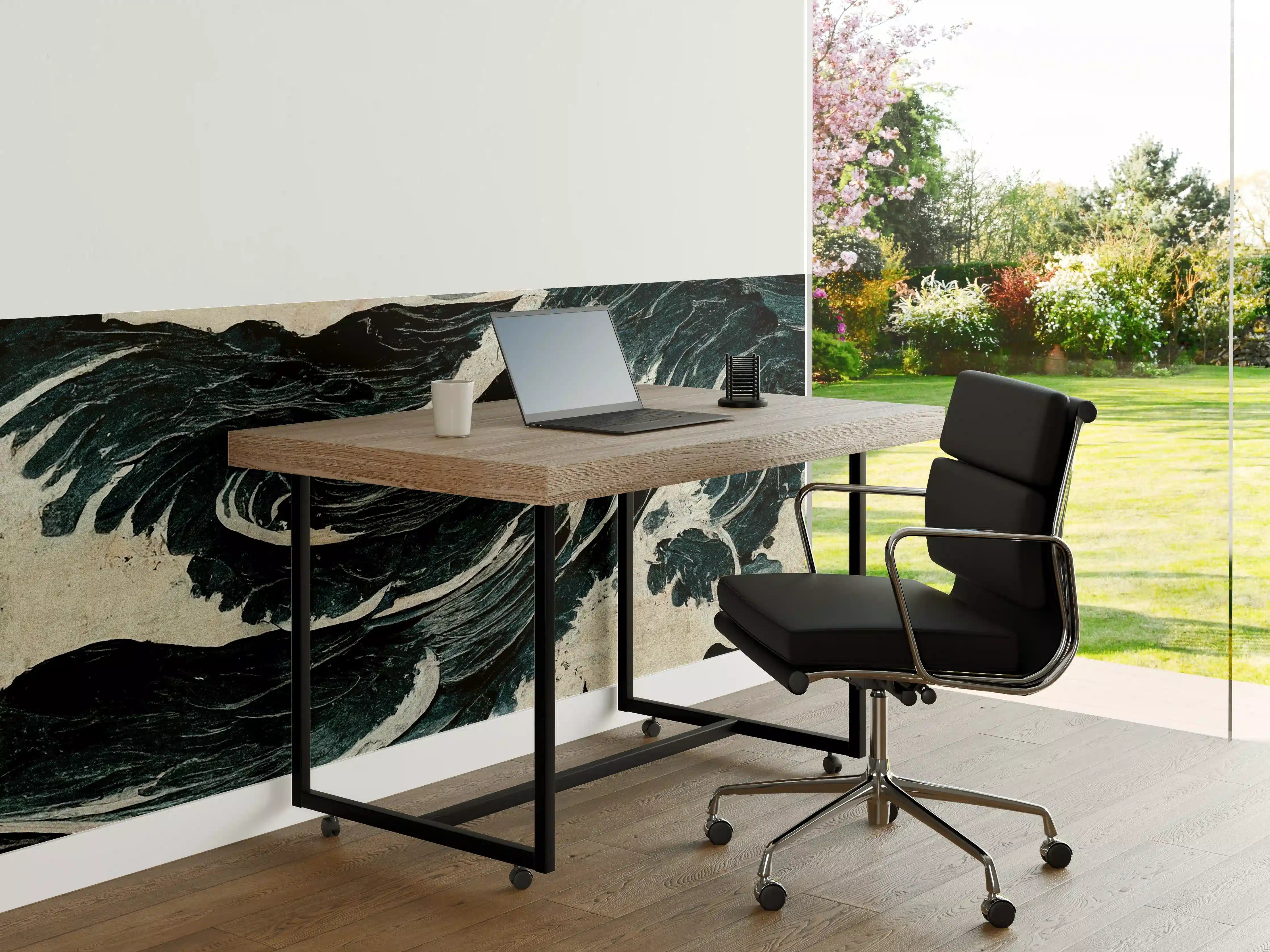 Büro Wandgestaltung - Wellen Zeichnung - Gemälde 