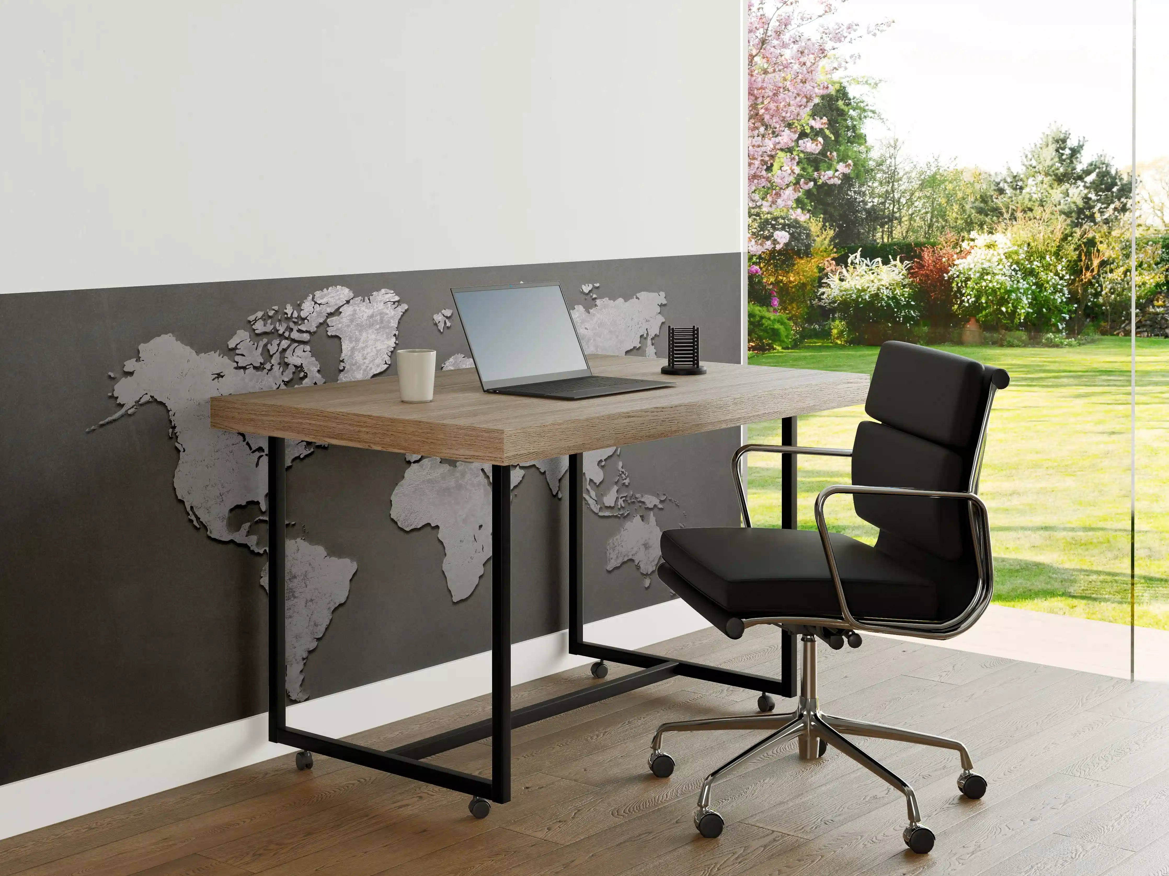 Büro Wandgestaltung - Weltkarte aus Metall