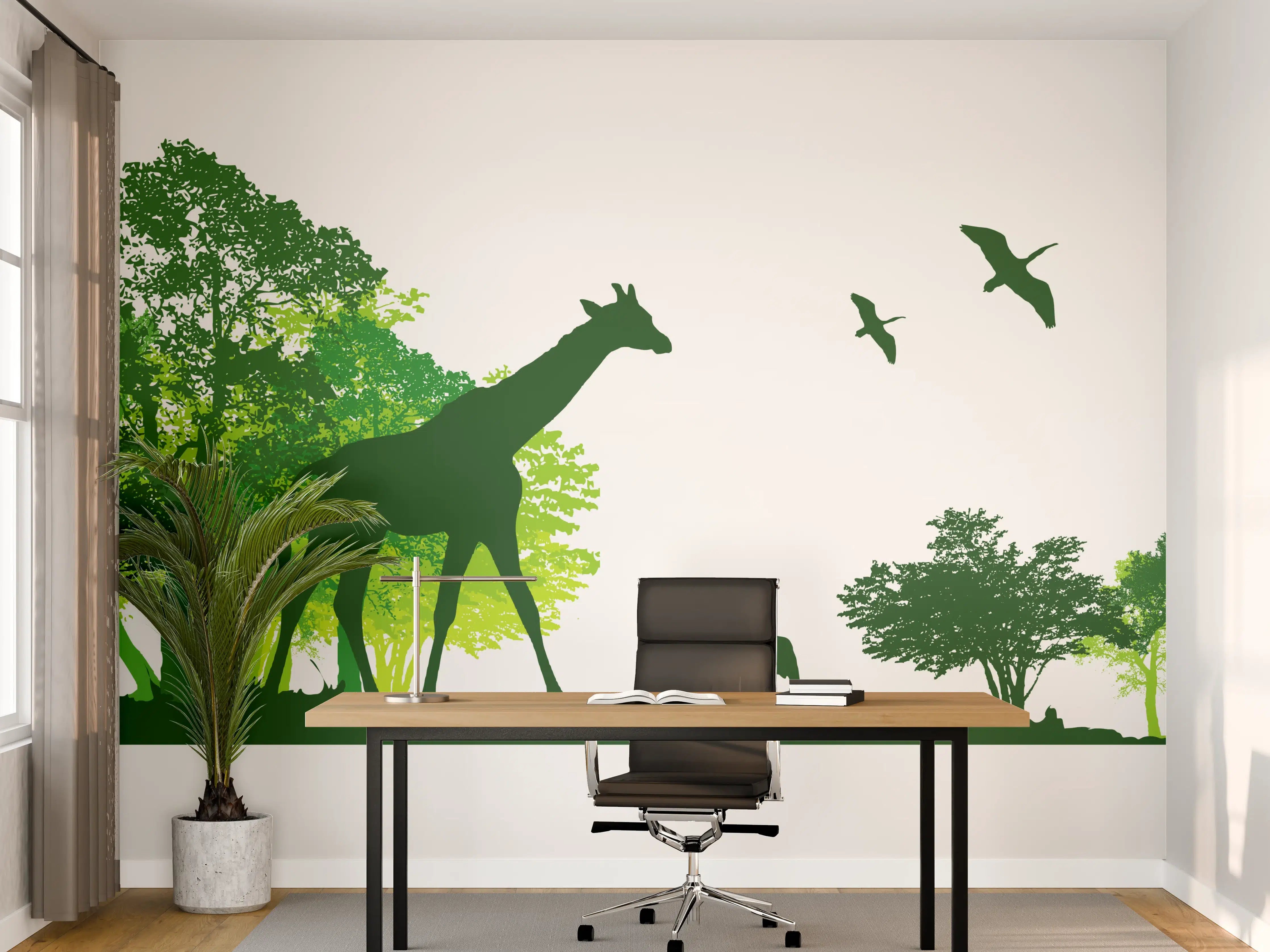 Büro Wandgestaltung - Wilde Tiere