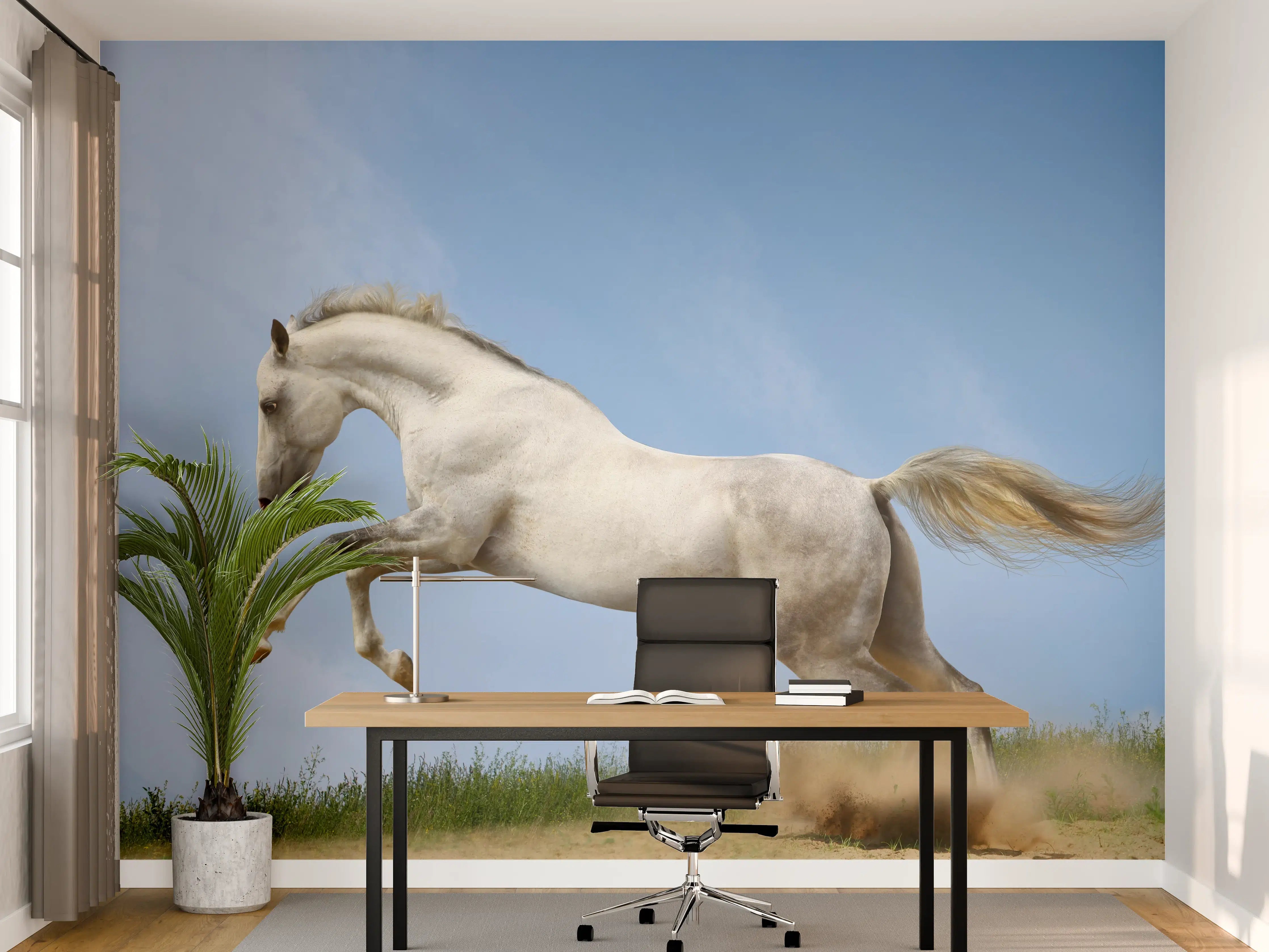 Büro Wandgestaltung - Wilder Araber-Hengst 