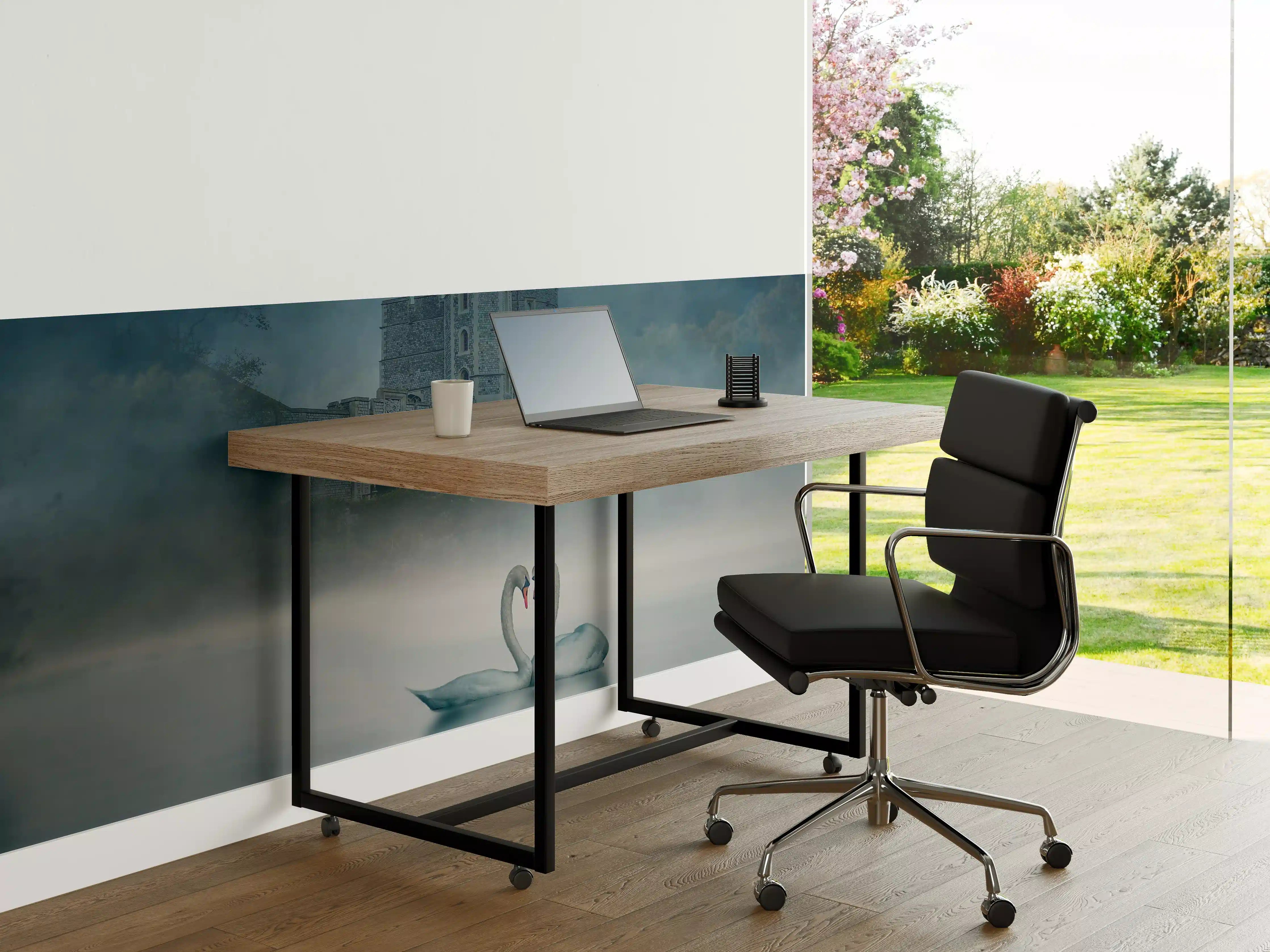 Büro Wandgestaltung - Windsor Castle mit Schwan